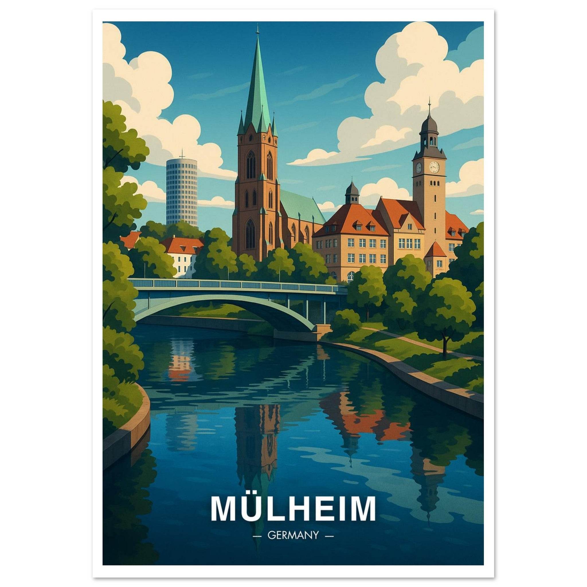 Mülheim Poster - Geoprints