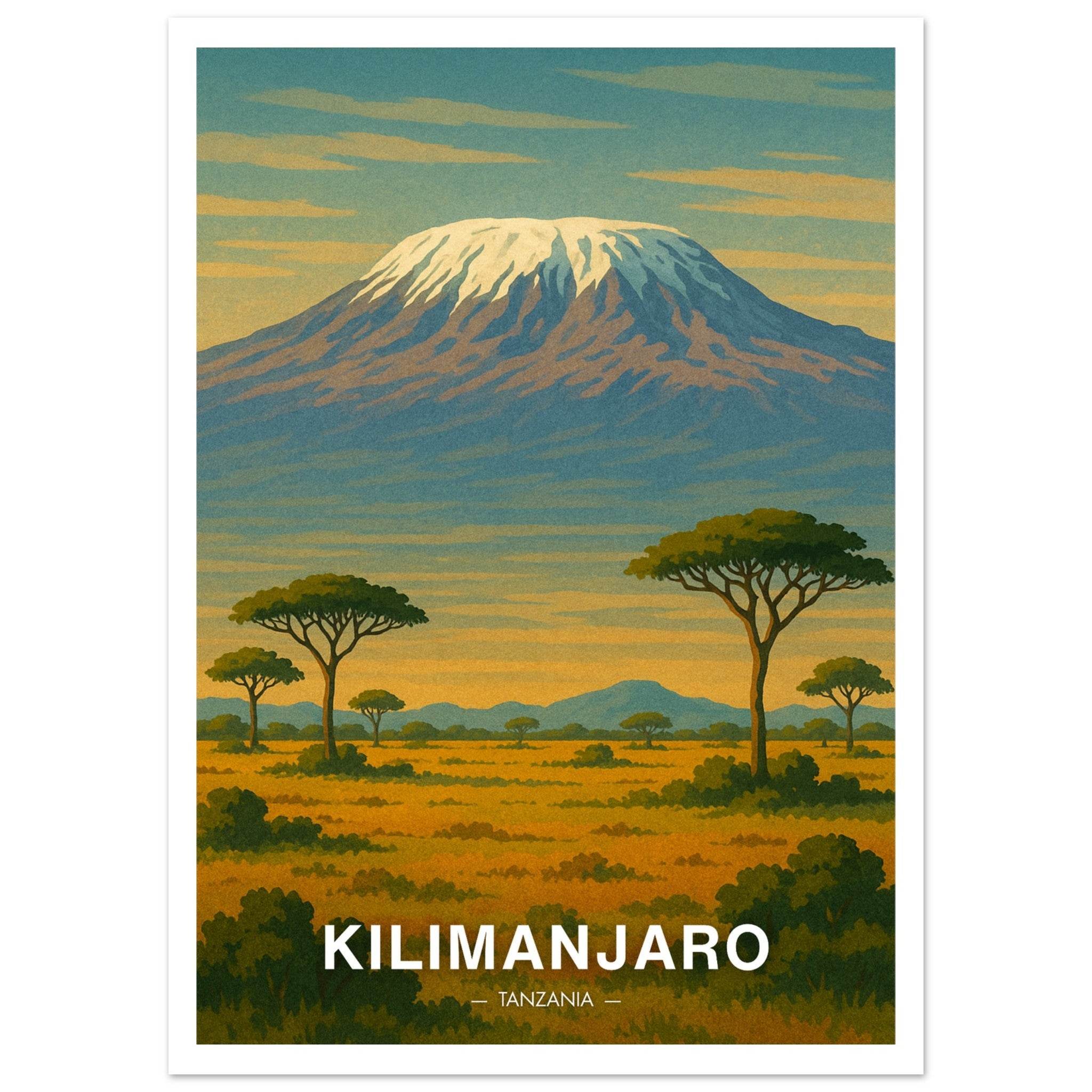 Kilimandscharo Poster - Geoprints