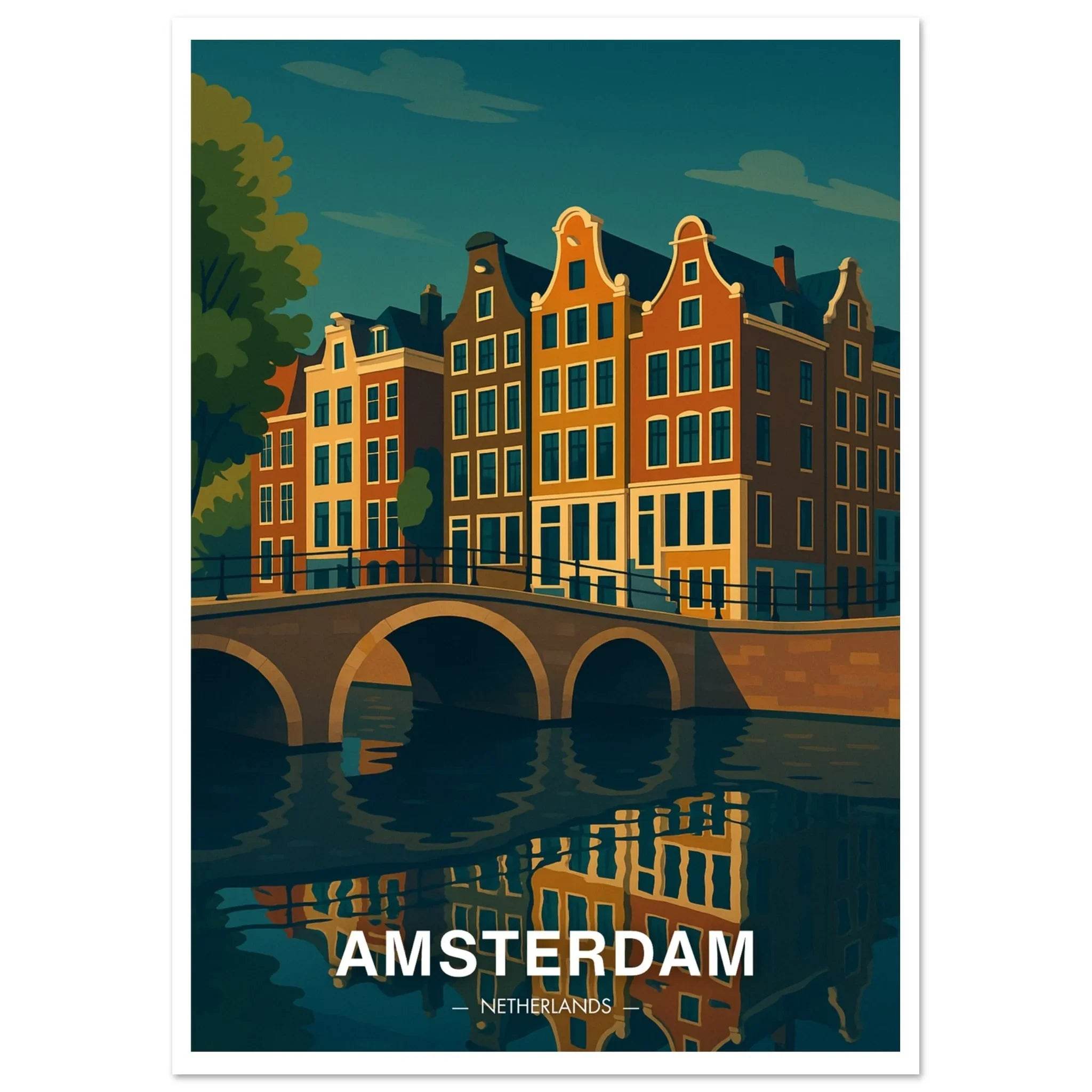 Amsterdam Poster - Geoprints