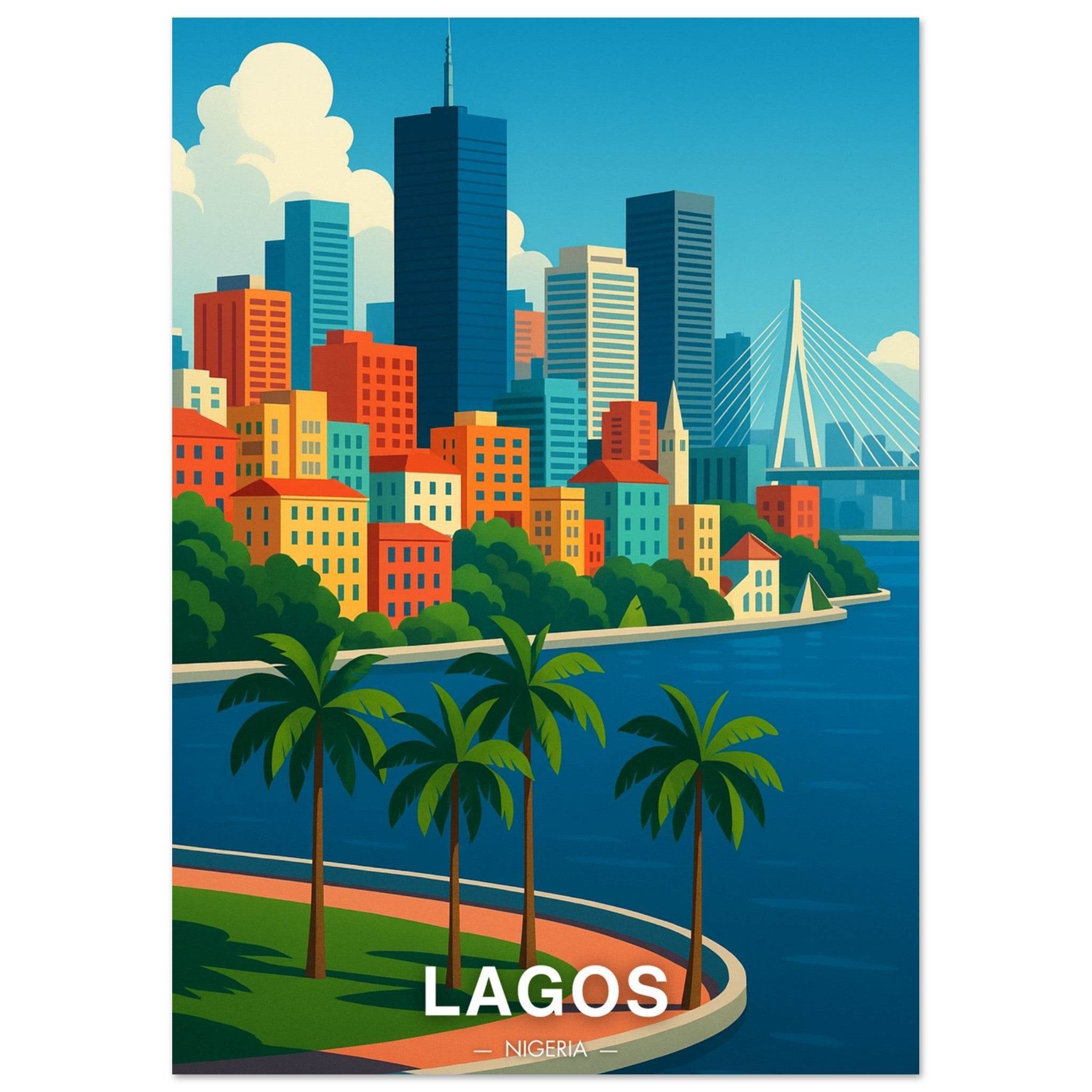 Lagos Poster - Geoprints