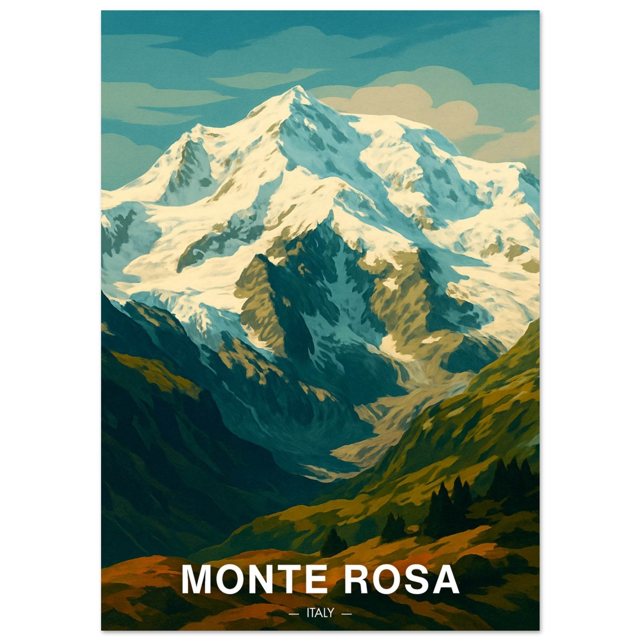Monte Rosa Poster - Geoprints