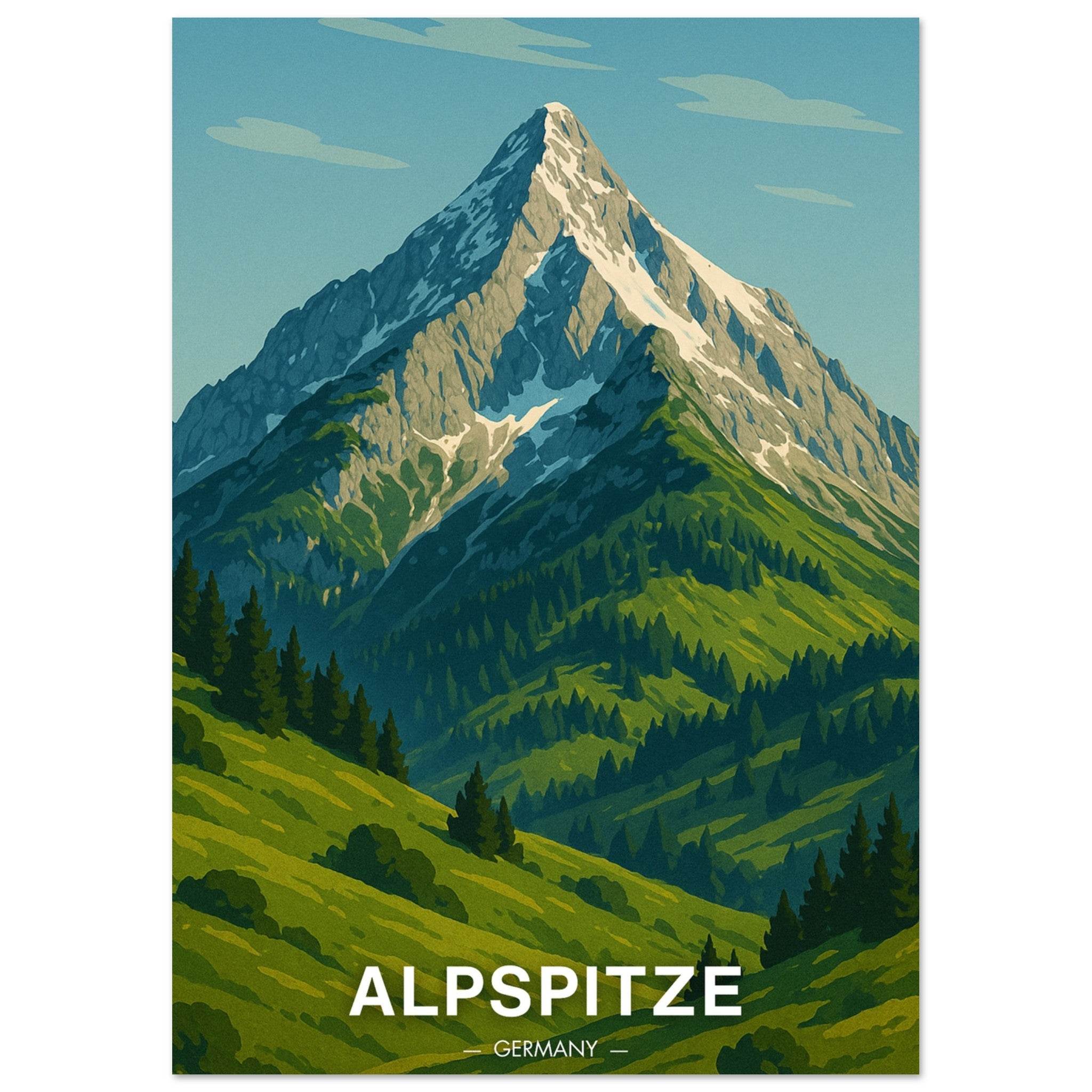 Alpspitze Poster - Geoprints