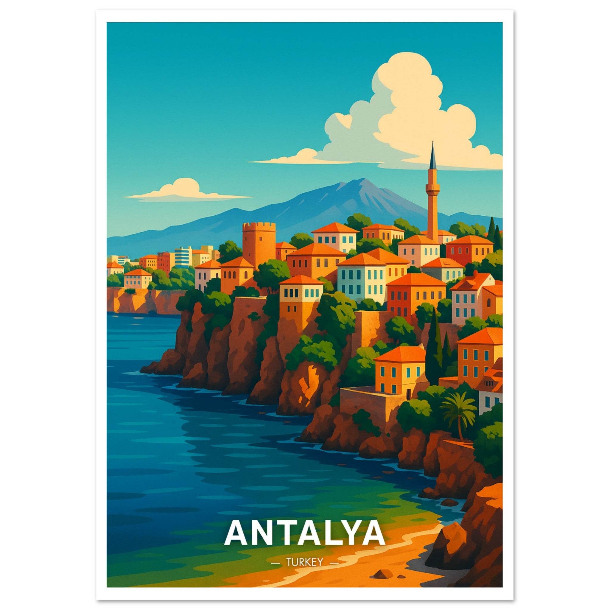 Antalya Poster - Geoprints