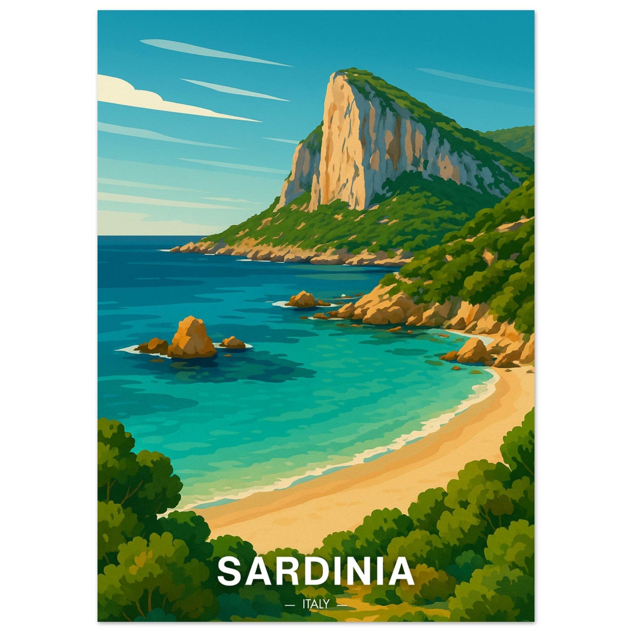 Sardinien Poster - Geoprints
