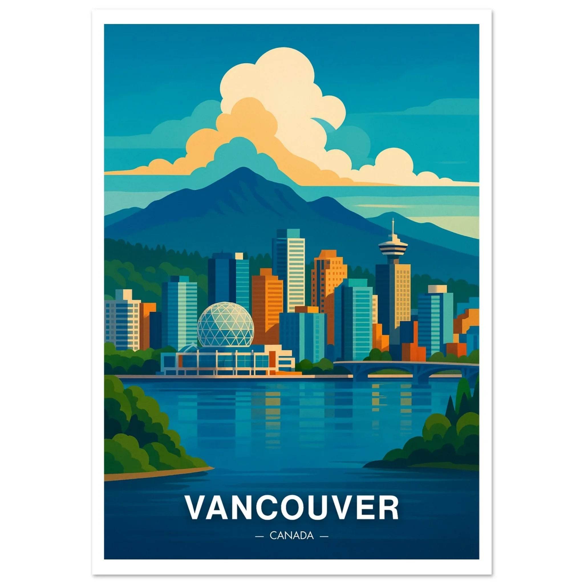 Vancouver Poster - Geoprints