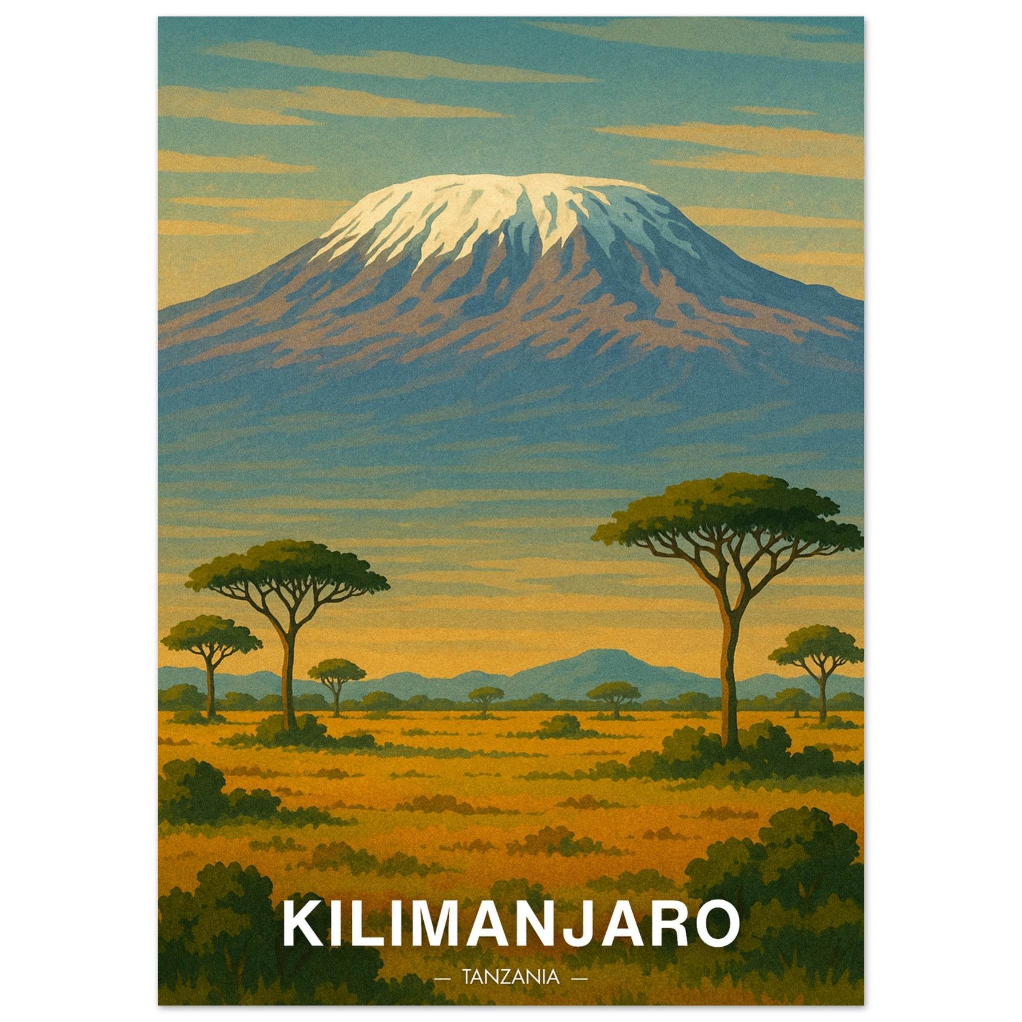 Kilimandscharo Poster - Geoprints