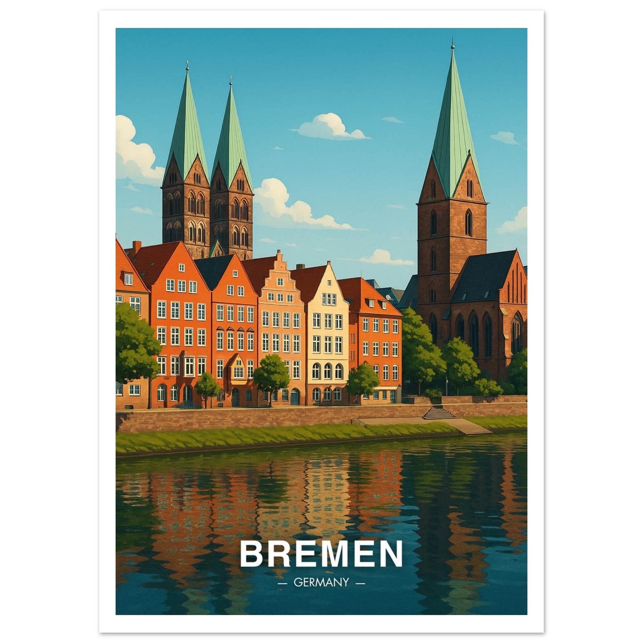 Bremen Poster - Geoprints