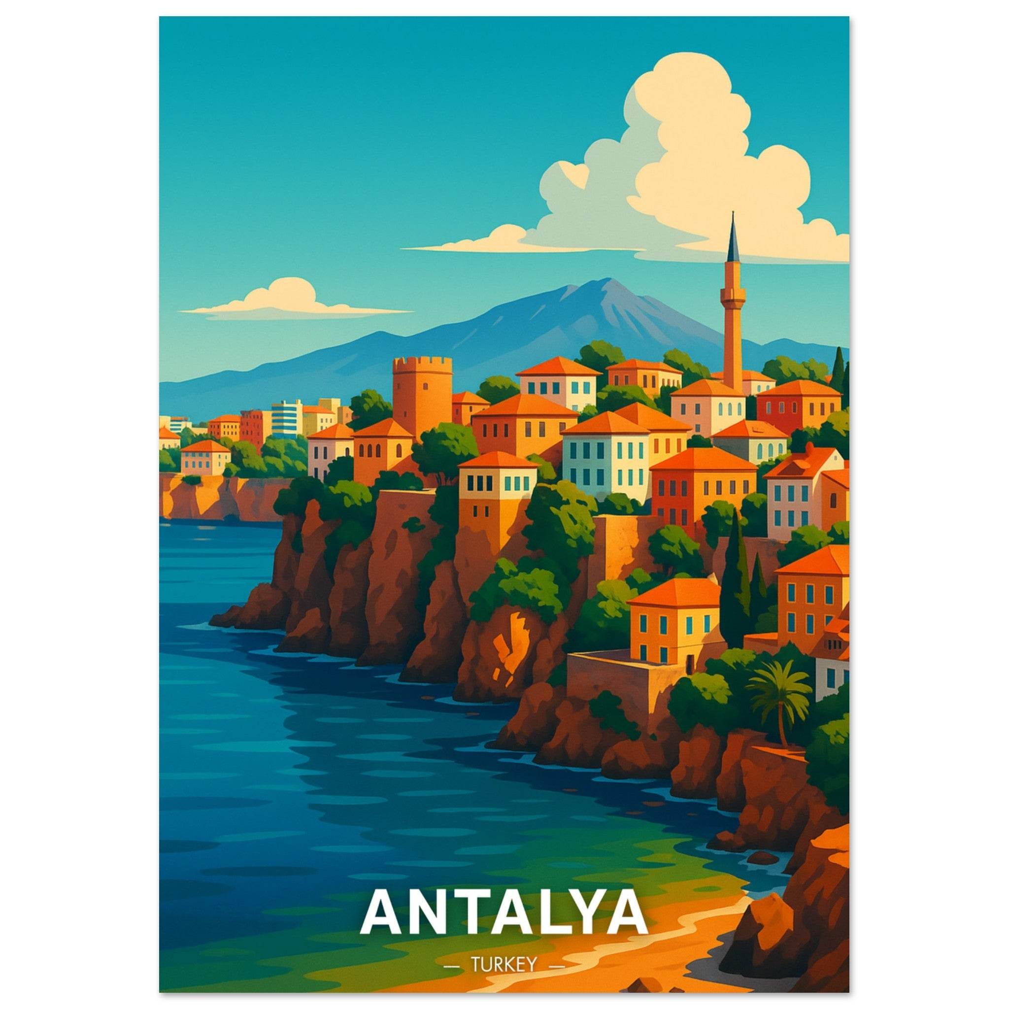 Antalya Poster - Geoprints