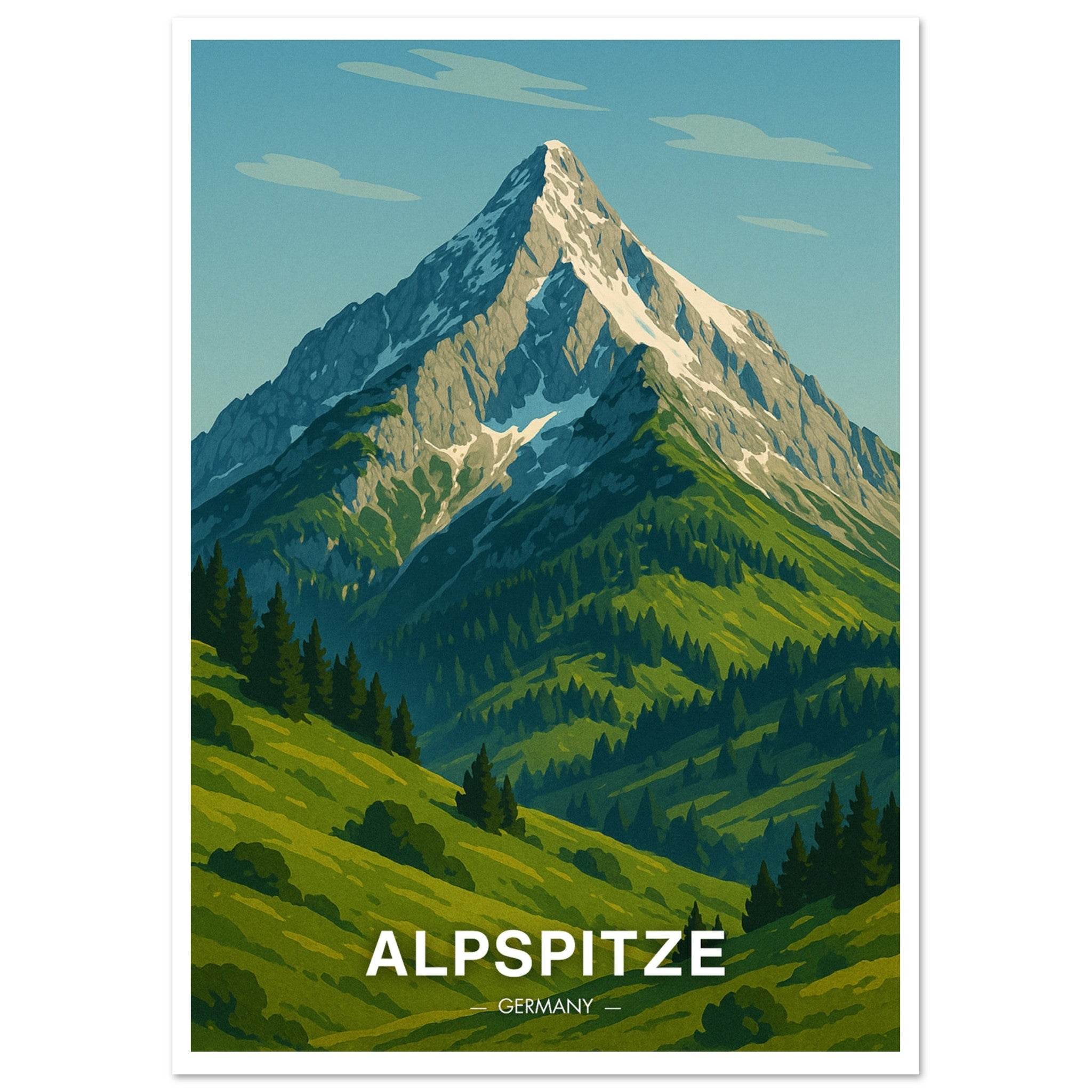 Alpspitze Poster - Geoprints