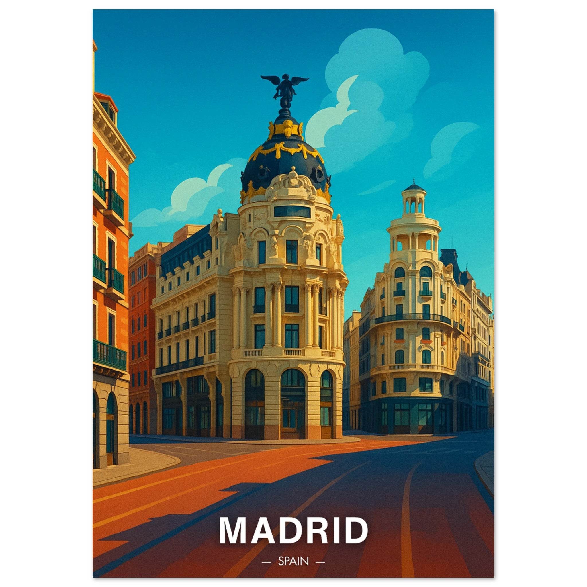 Madrid Poster - Geoprints