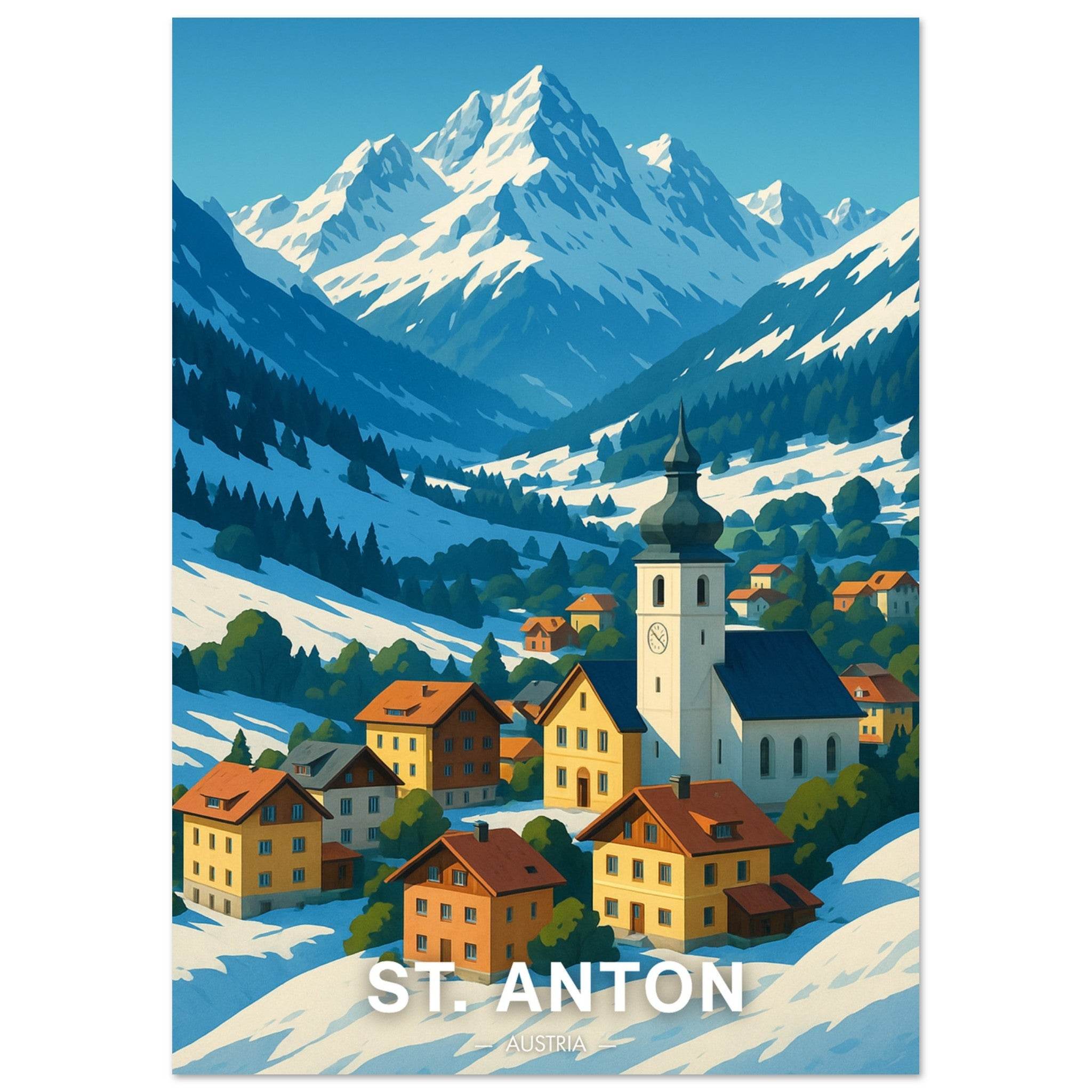 St. Anton Poster - Geoprints
