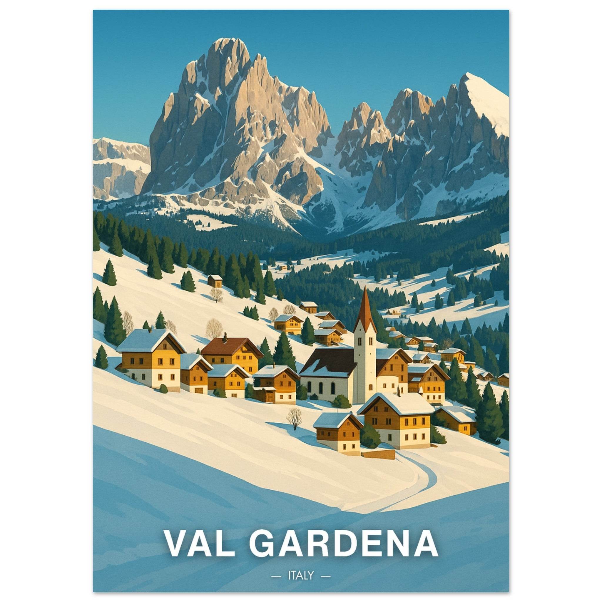 Val Gardena Poster - Geoprints