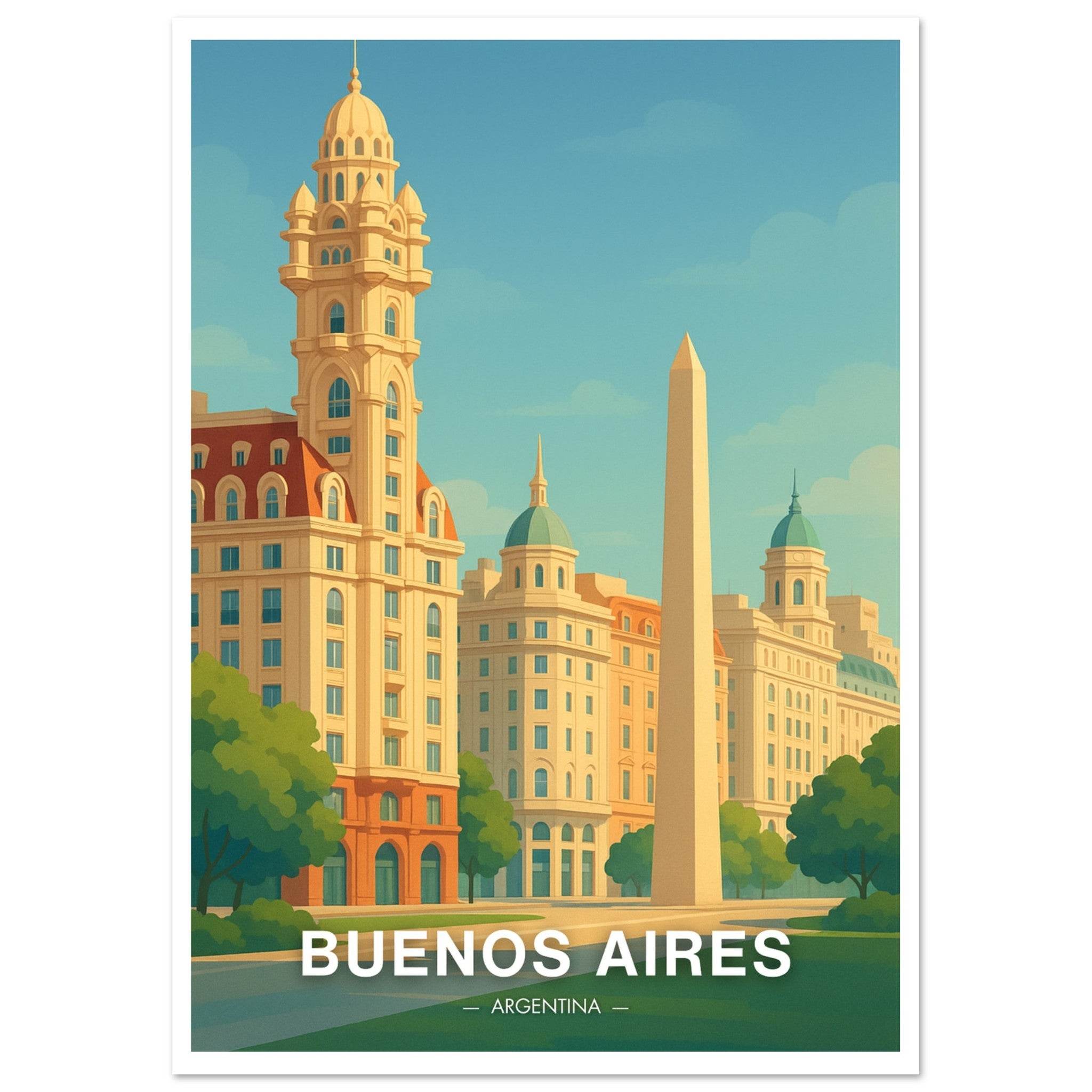 Buenos Aires Poster - Geoprints