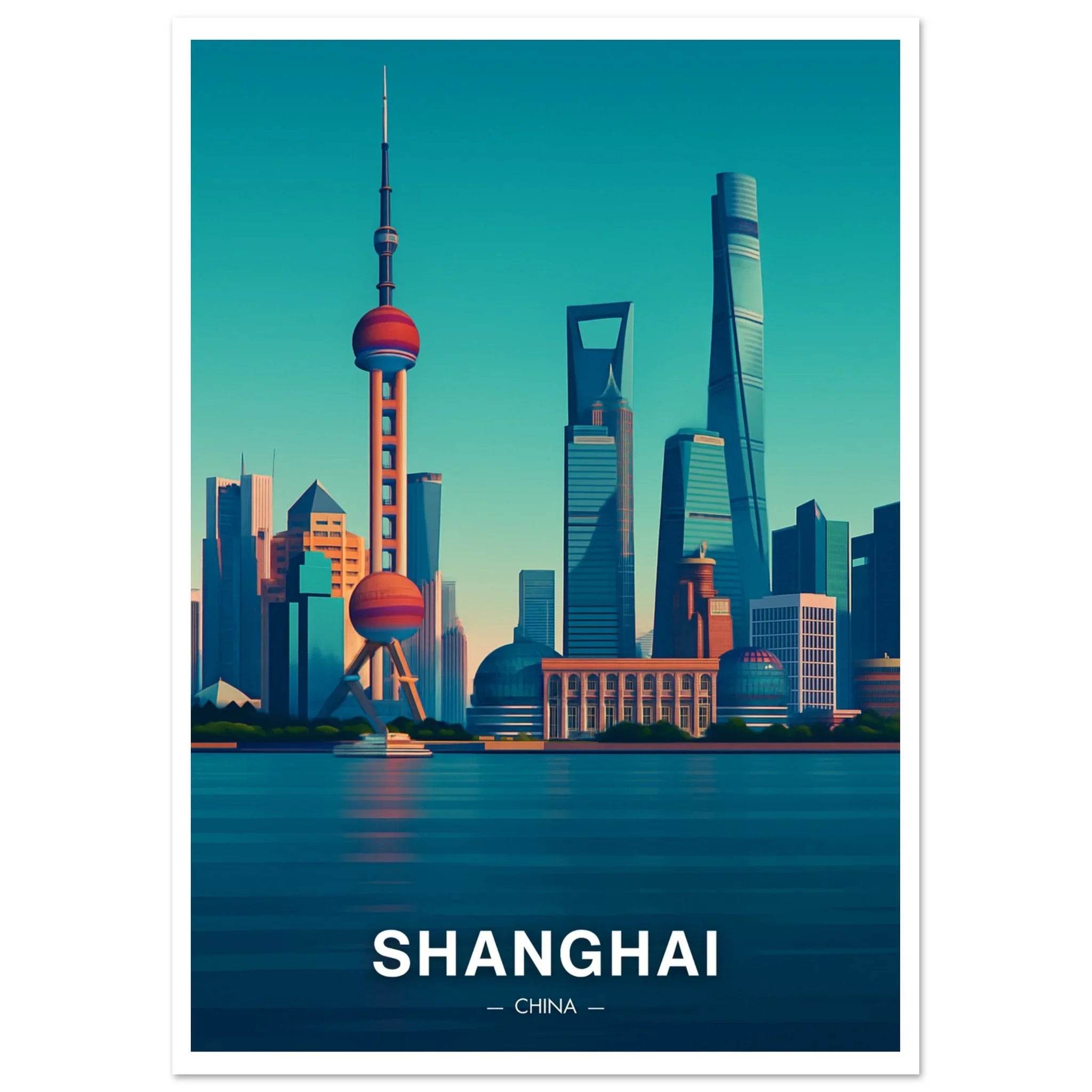 Shanghai Poster - Geoprints