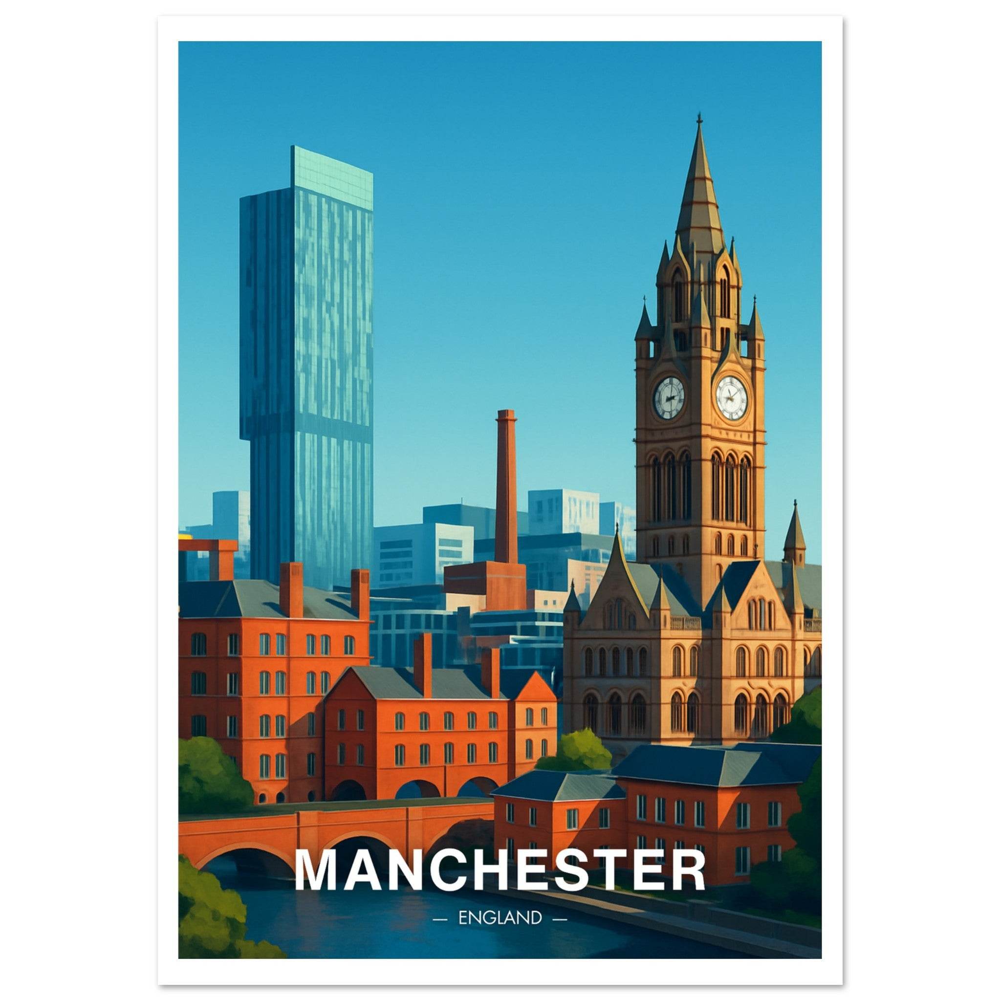 Manchester Poster - Geoprints