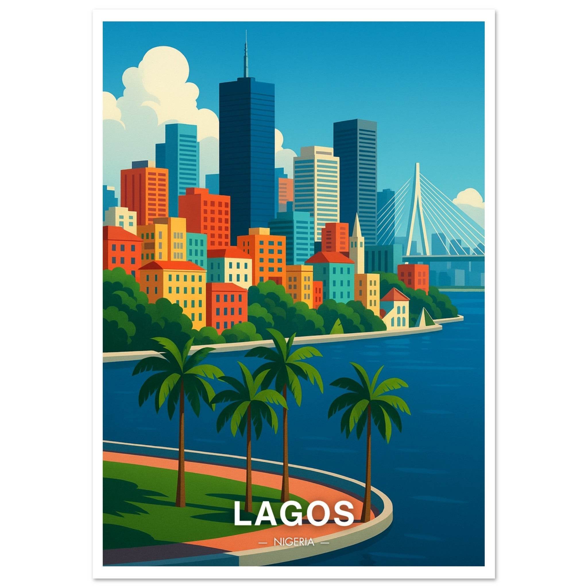 Lagos Poster - Geoprints