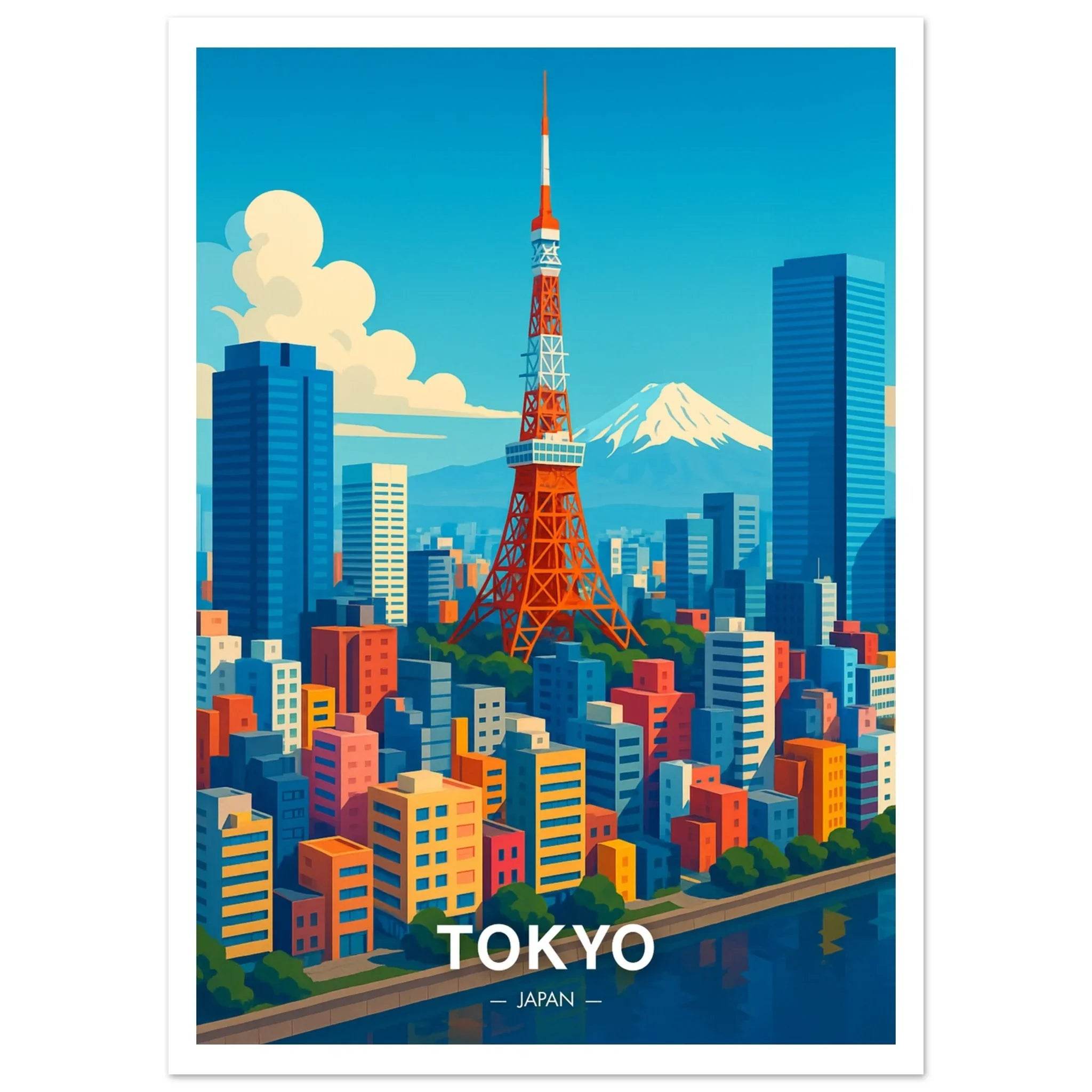Tokyo Poster - Geoprints