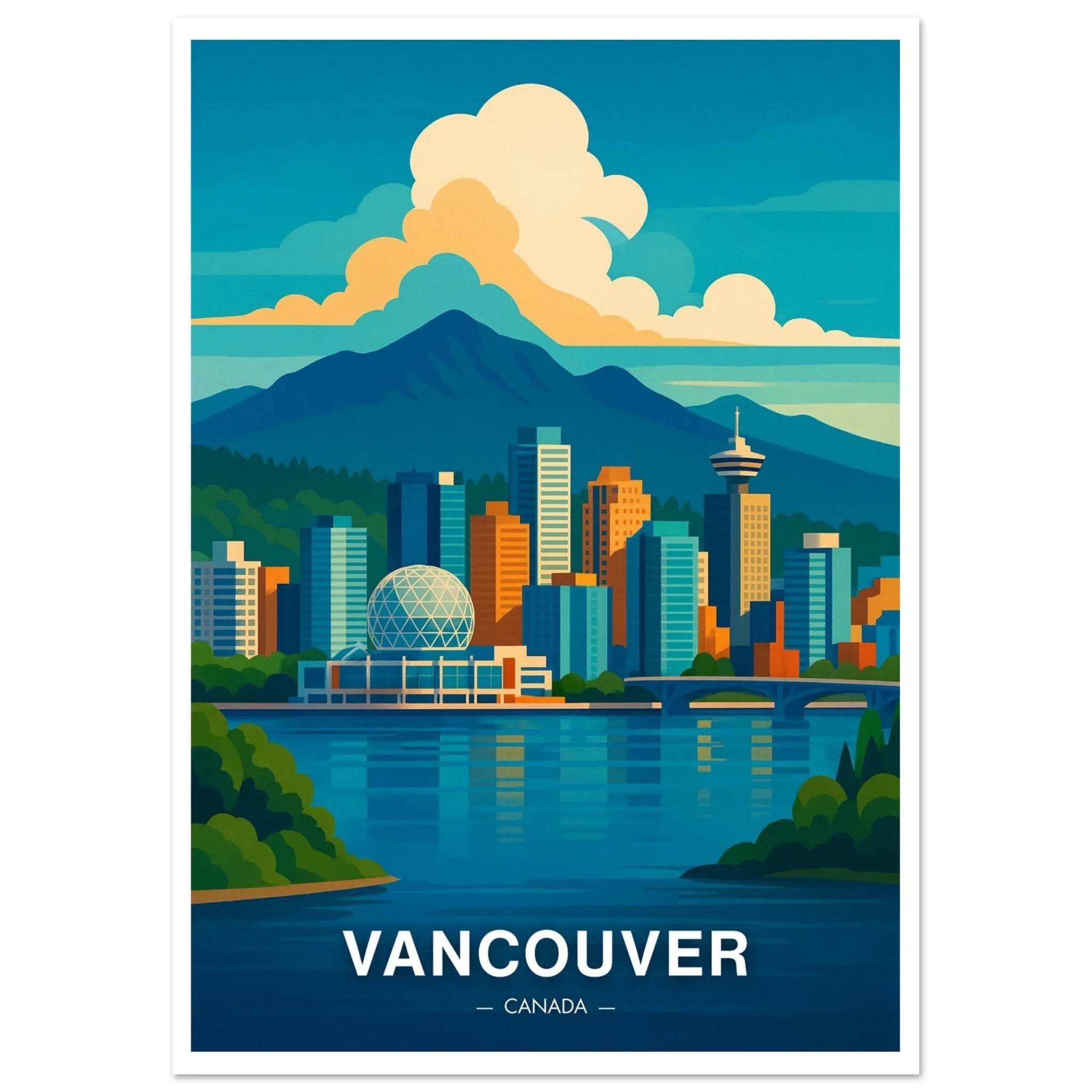 Vancouver Poster - Geoprints