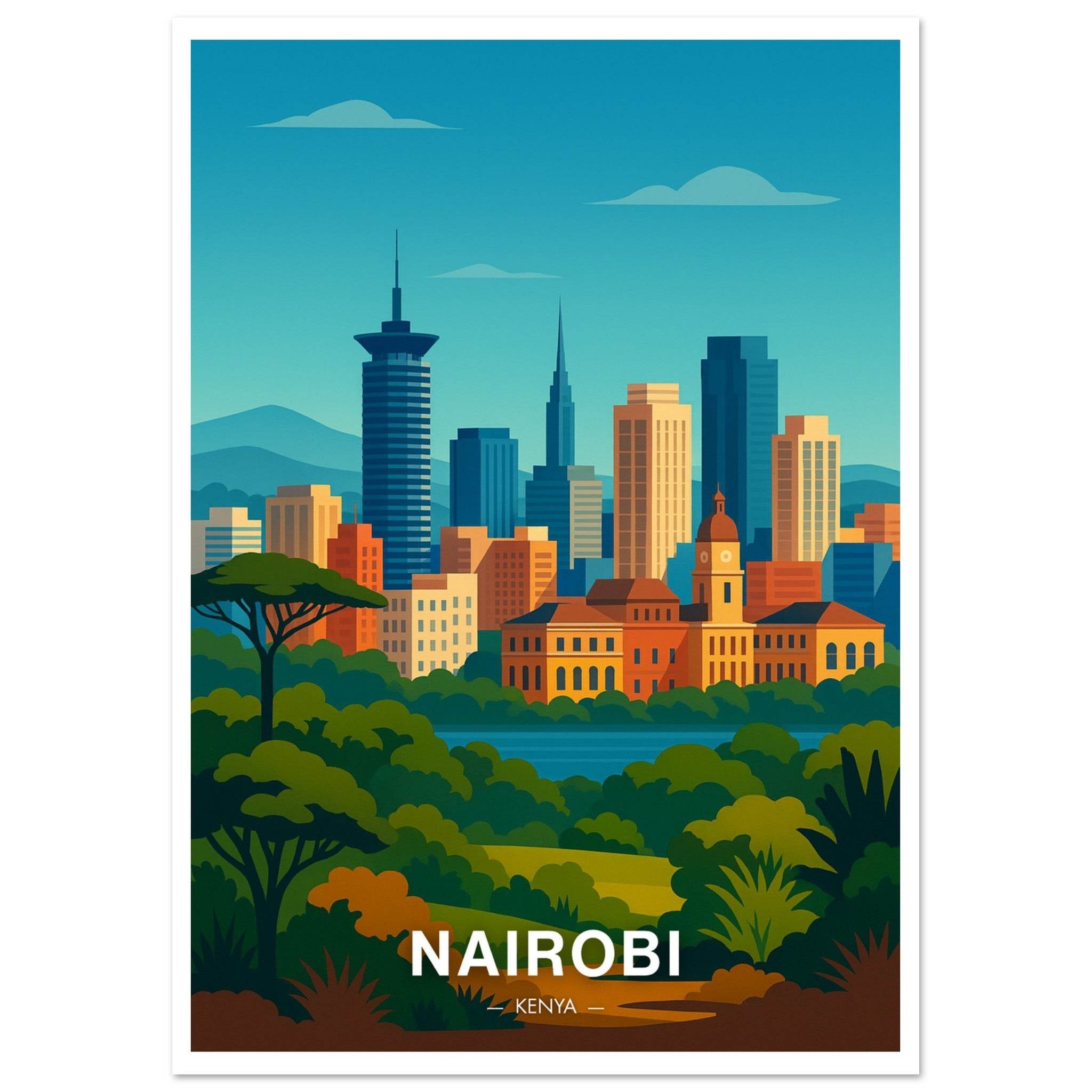 Nairobi Poster - Geoprints