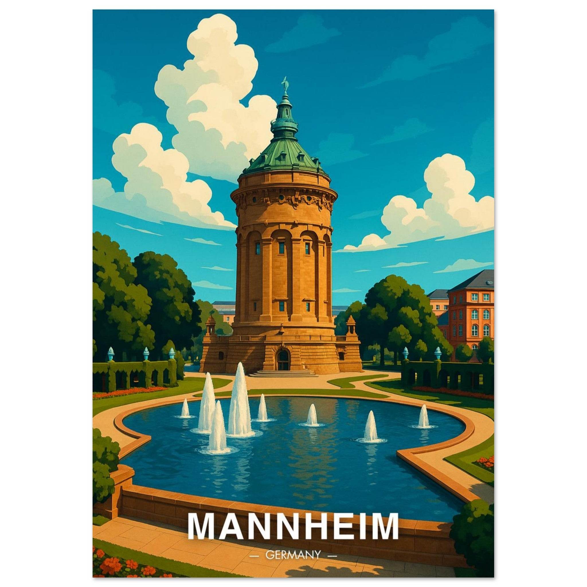 Mannheim Poster - Geoprints