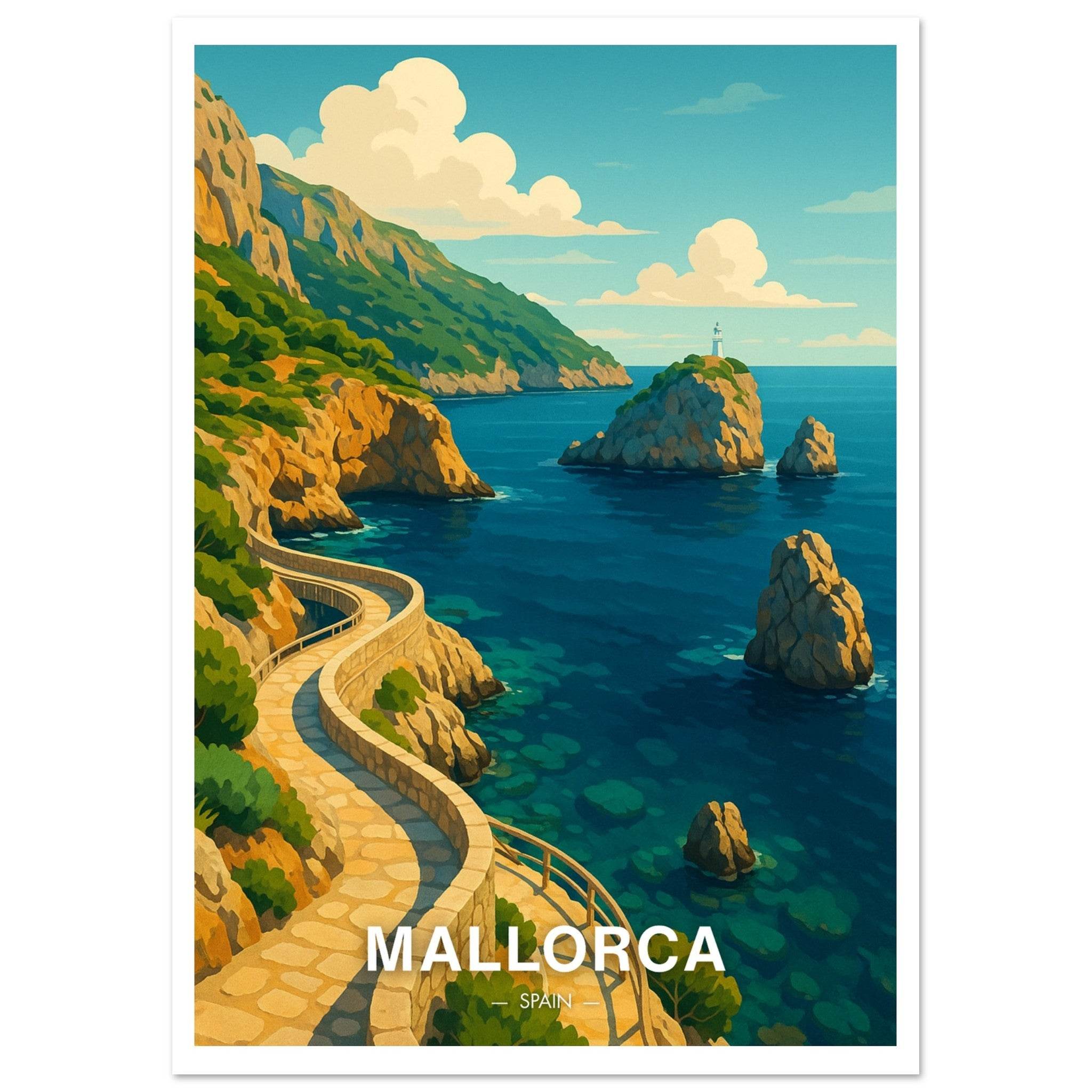 Mallorca Poster - Geoprints