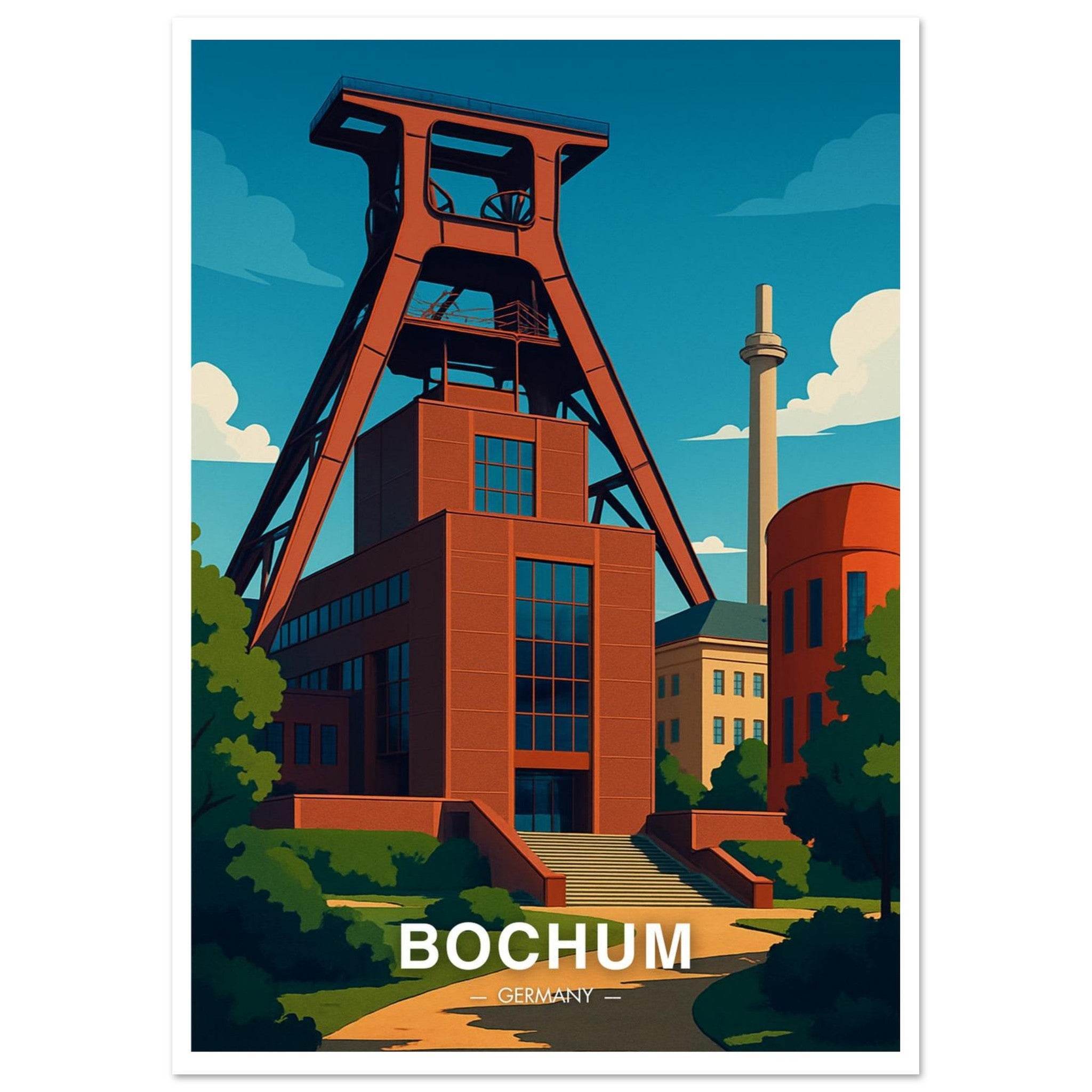 Bochum Poster - Geoprints