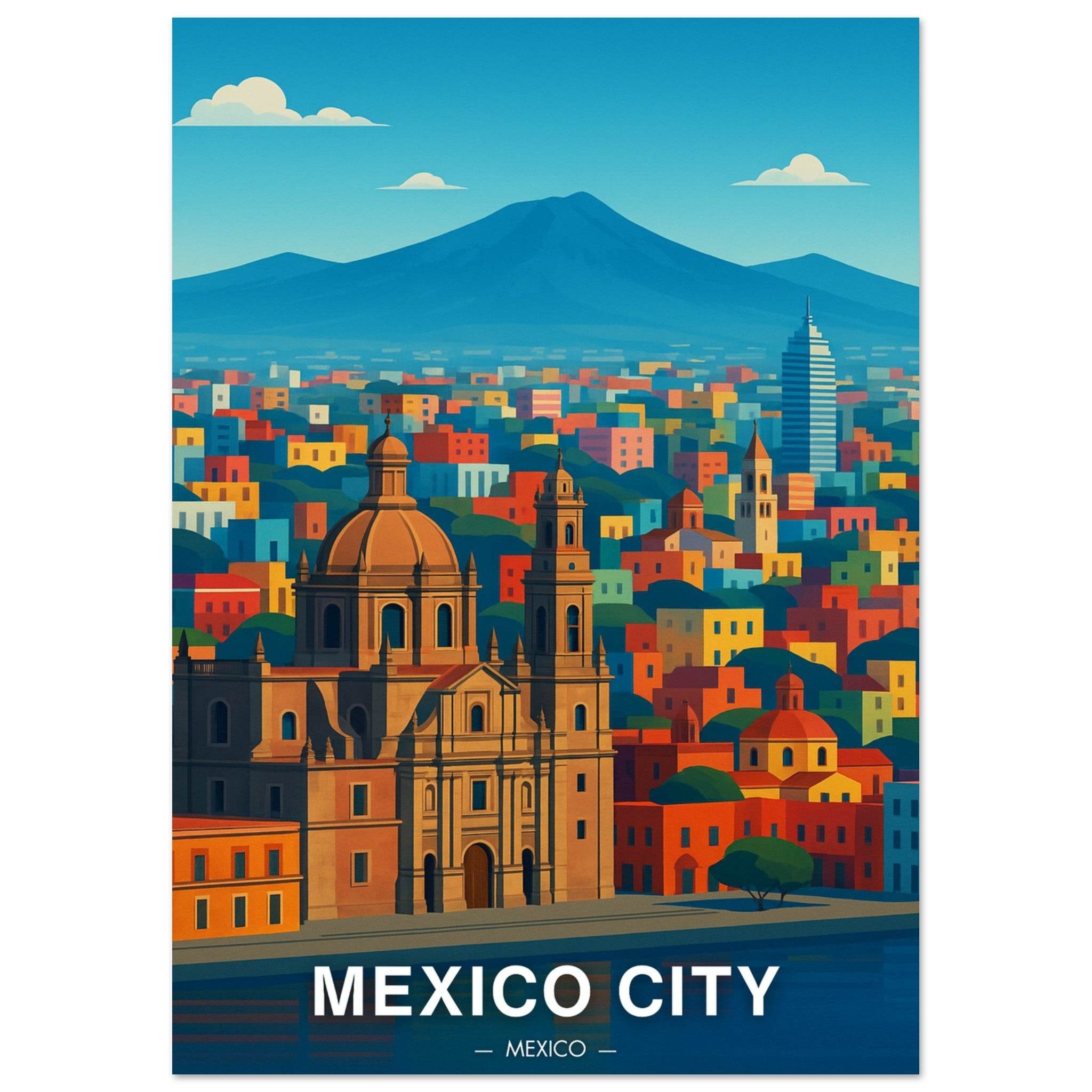 Mexiko City Poster - Geoprints