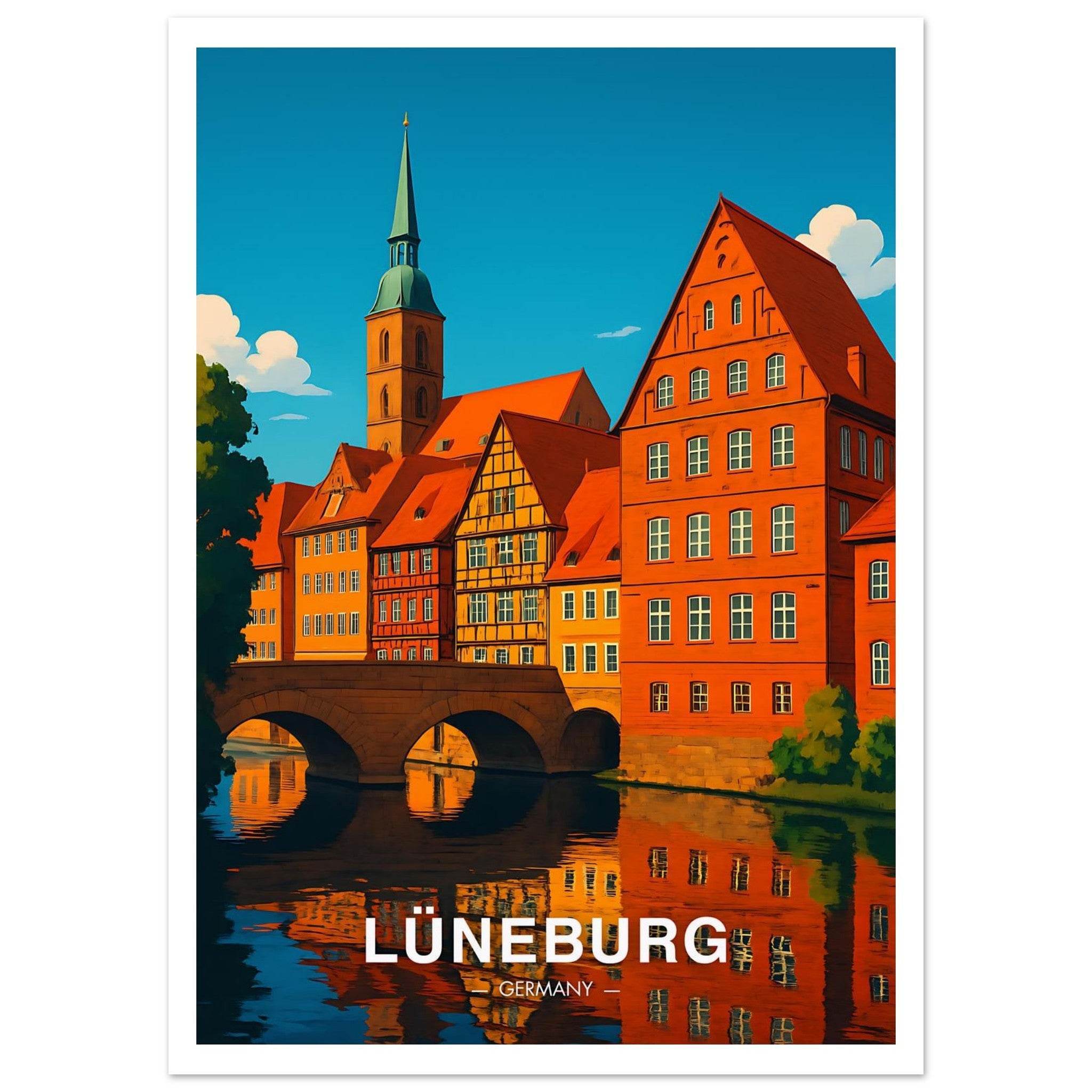 Lüneburg Poster - Geoprints