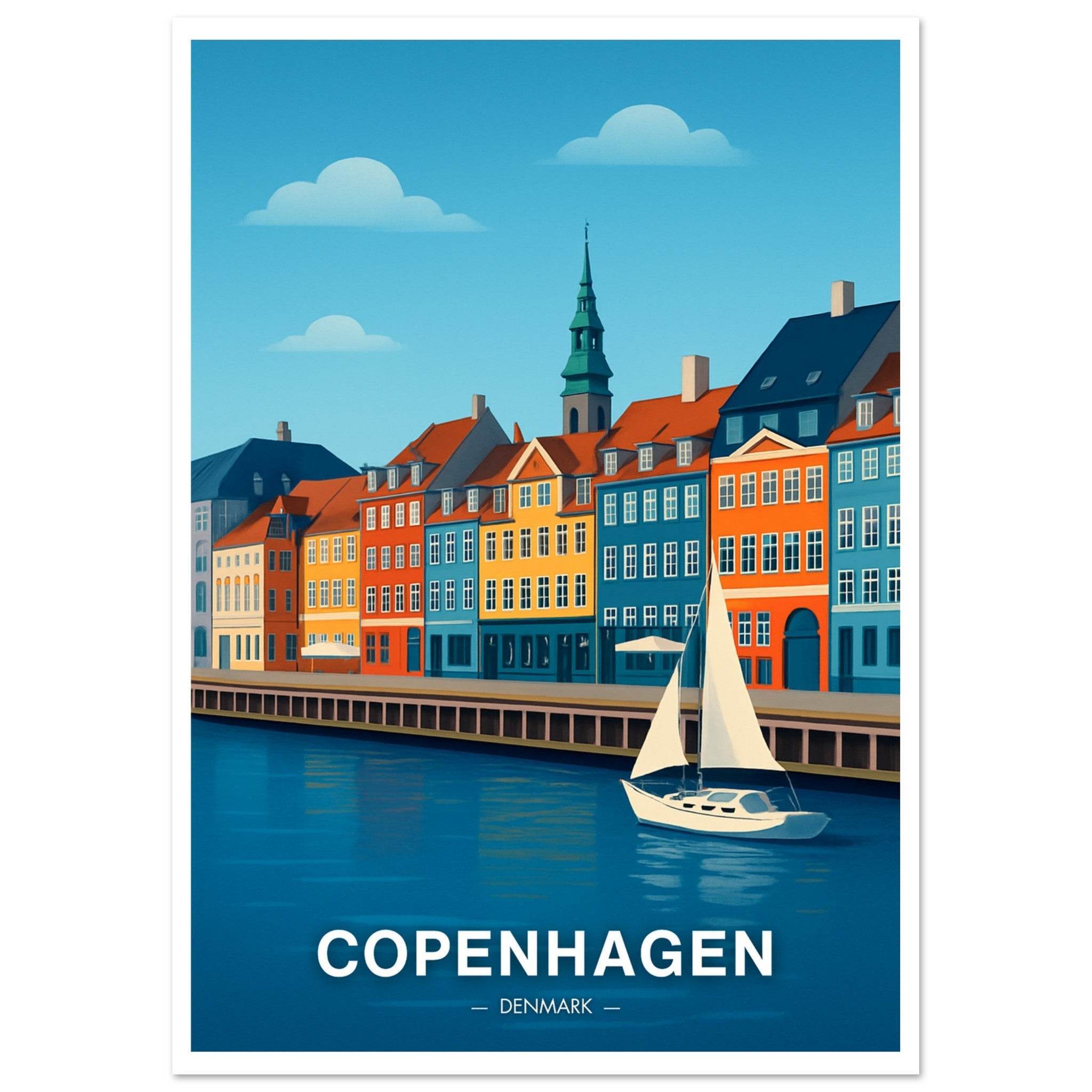 Kopenhagen Poster - Geoprints