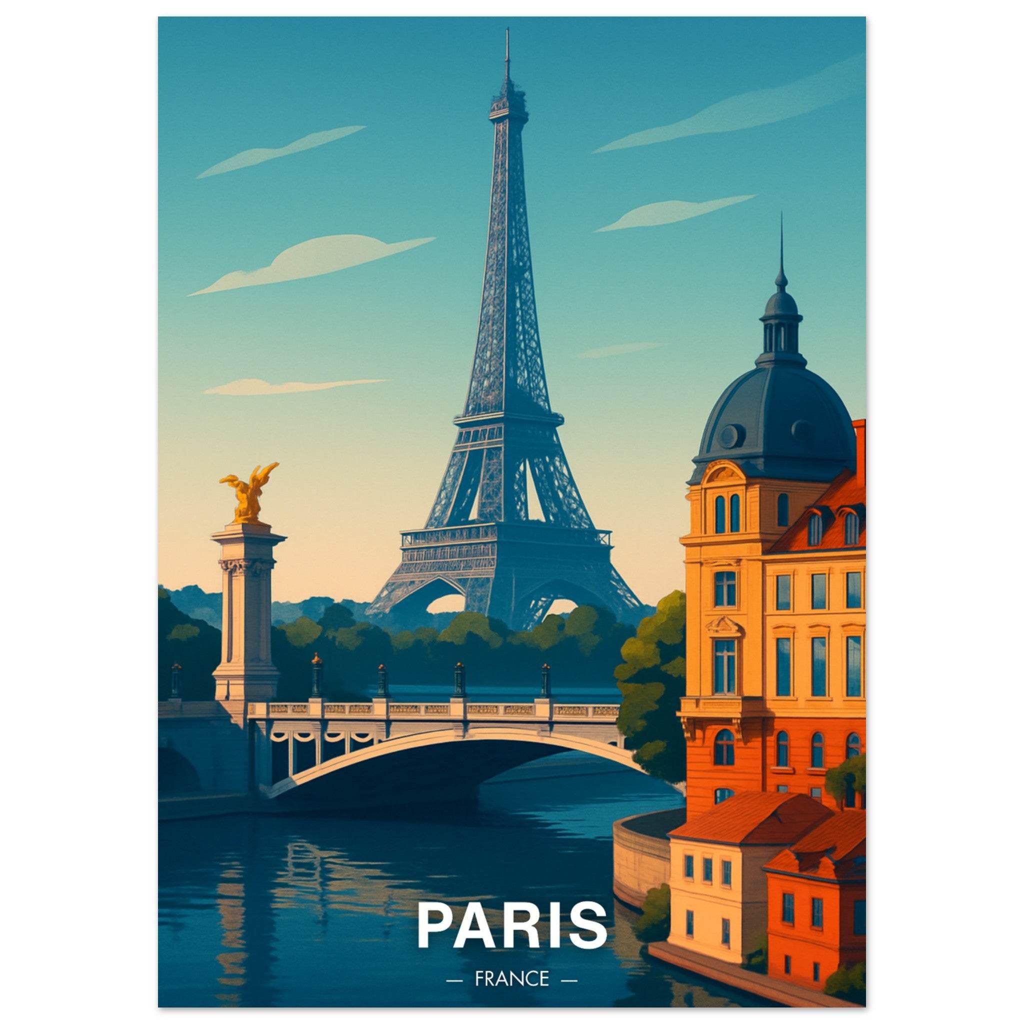Paris Poster - Geoprints