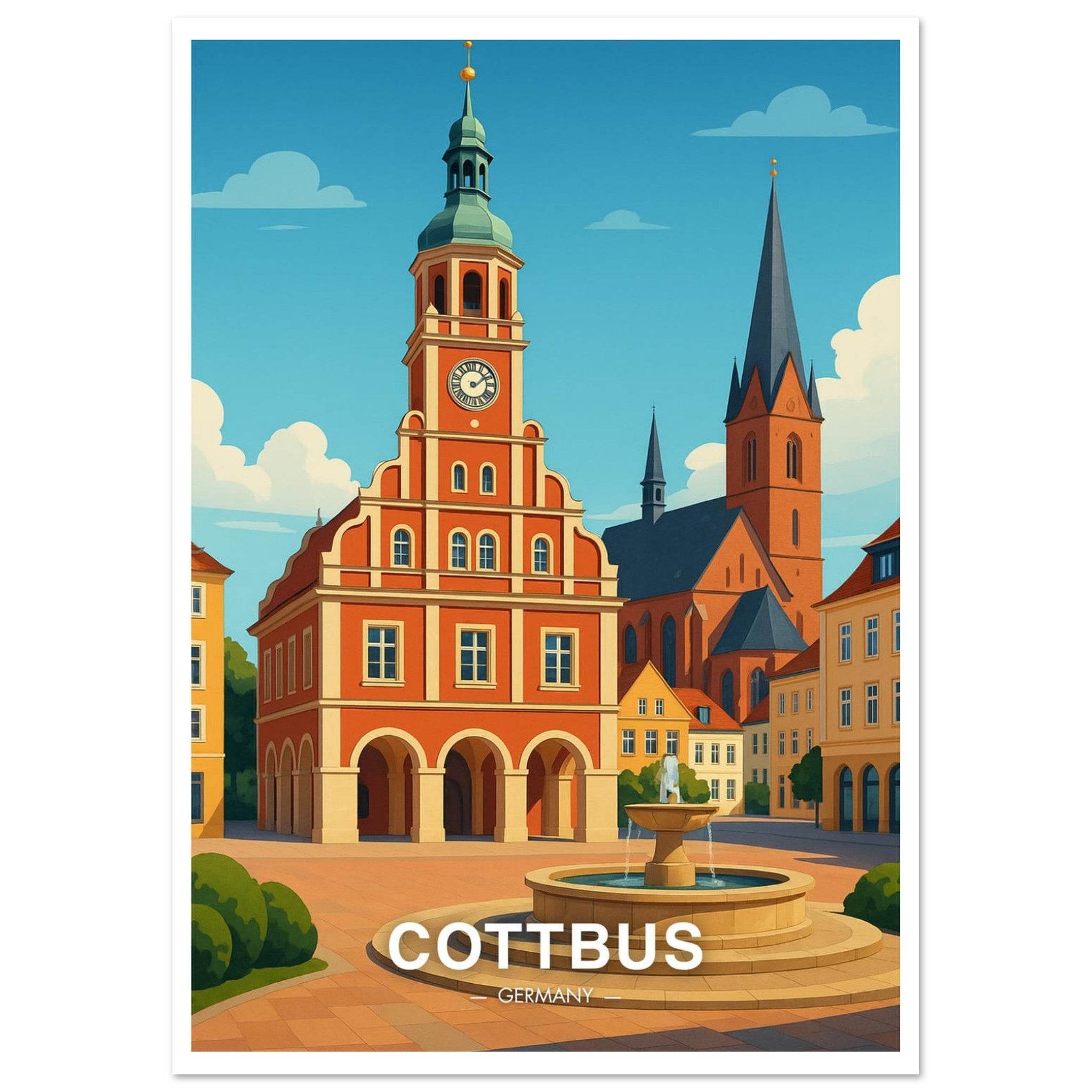 Cottbus Poster - Geoprints