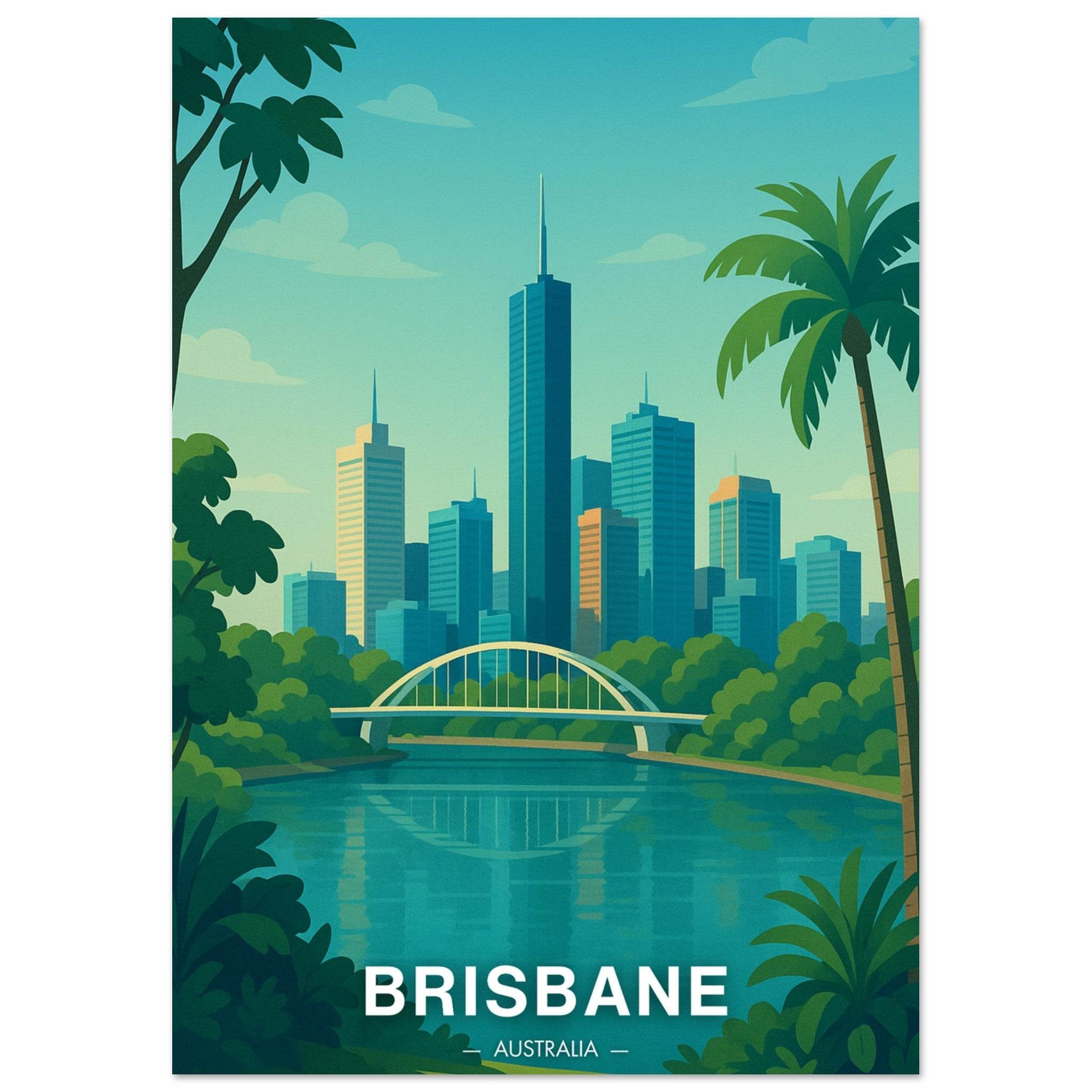 Brisbane Poster - Geoprints