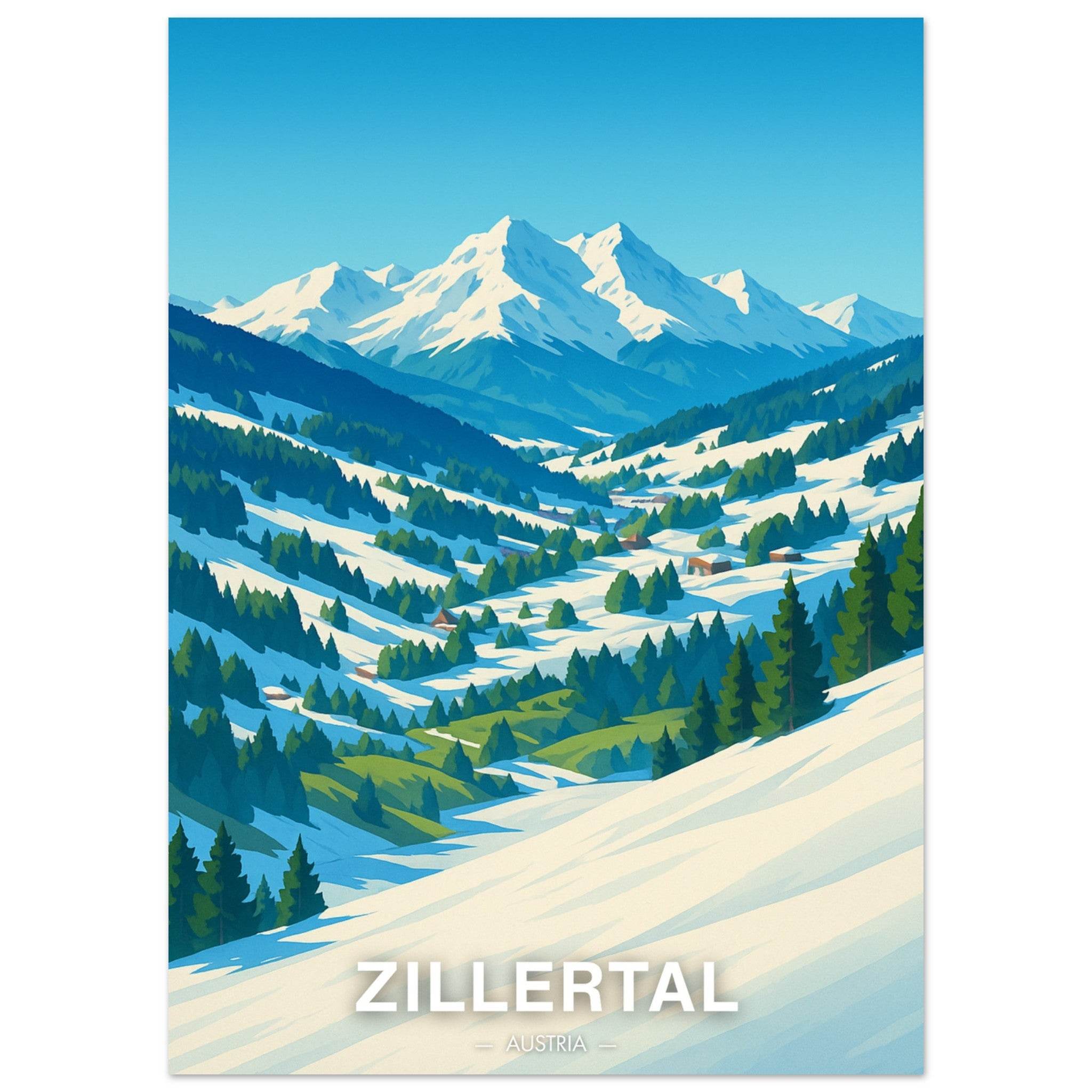 Zillertal Poster - Geoprints