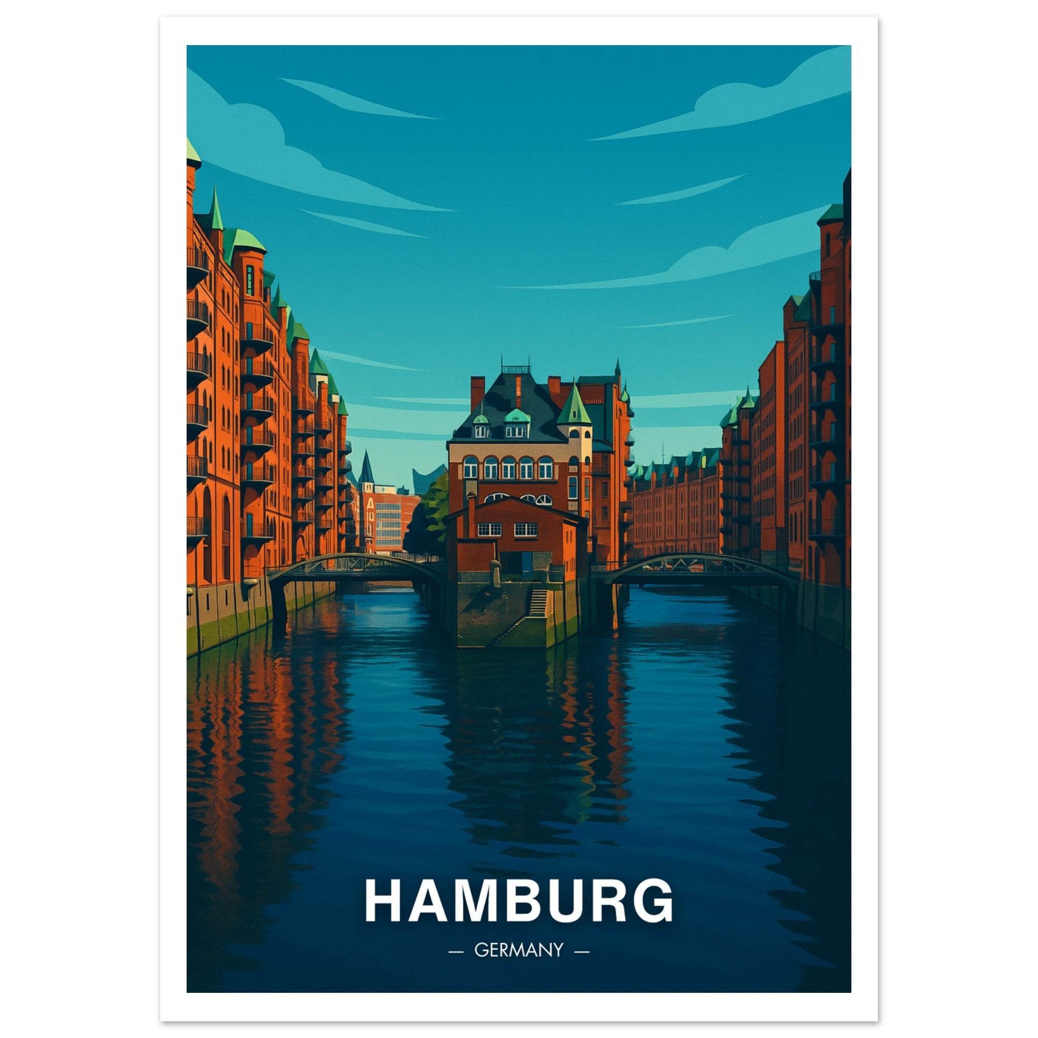 Hamburg Poster - Geoprints