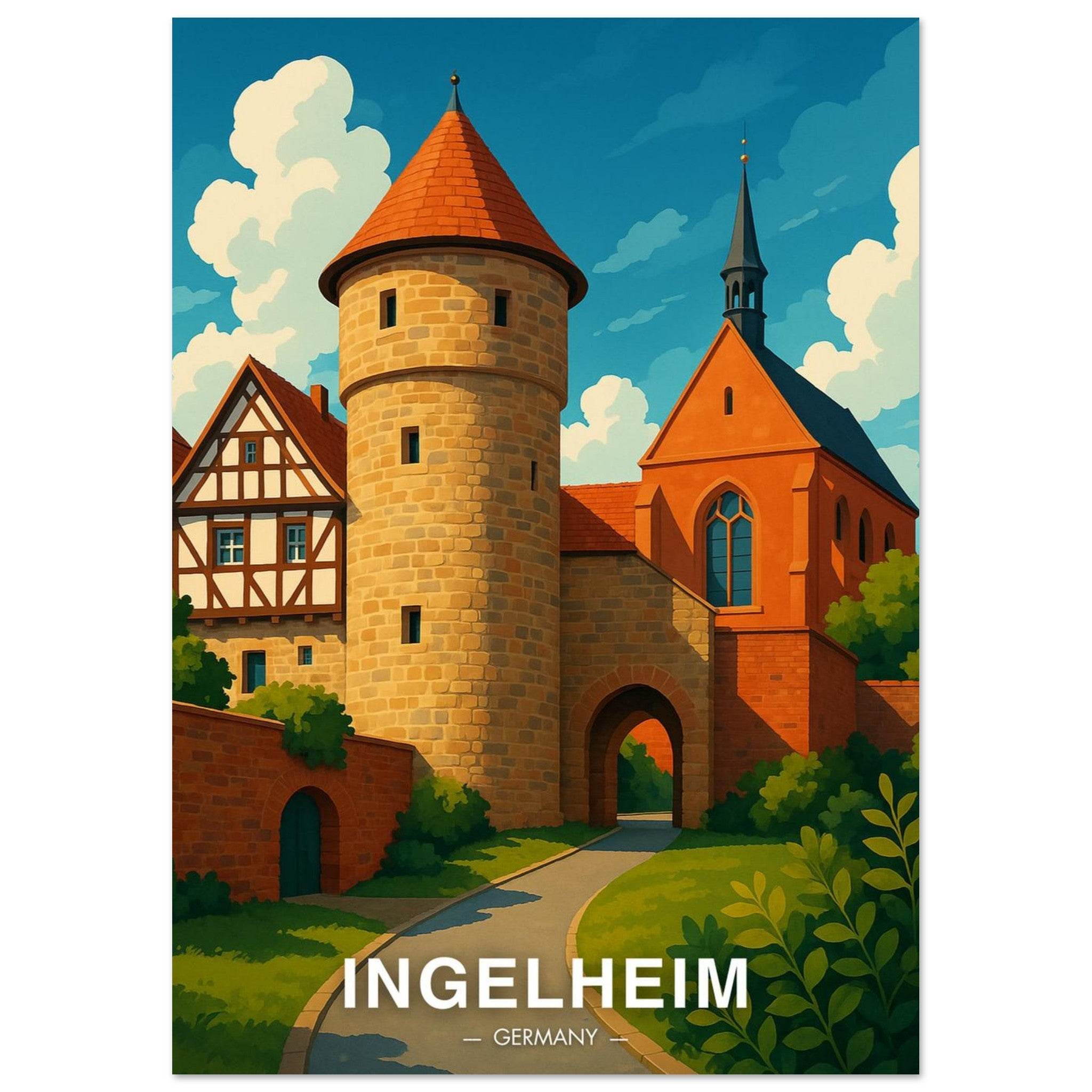 Ingelheim Poster - Geoprints