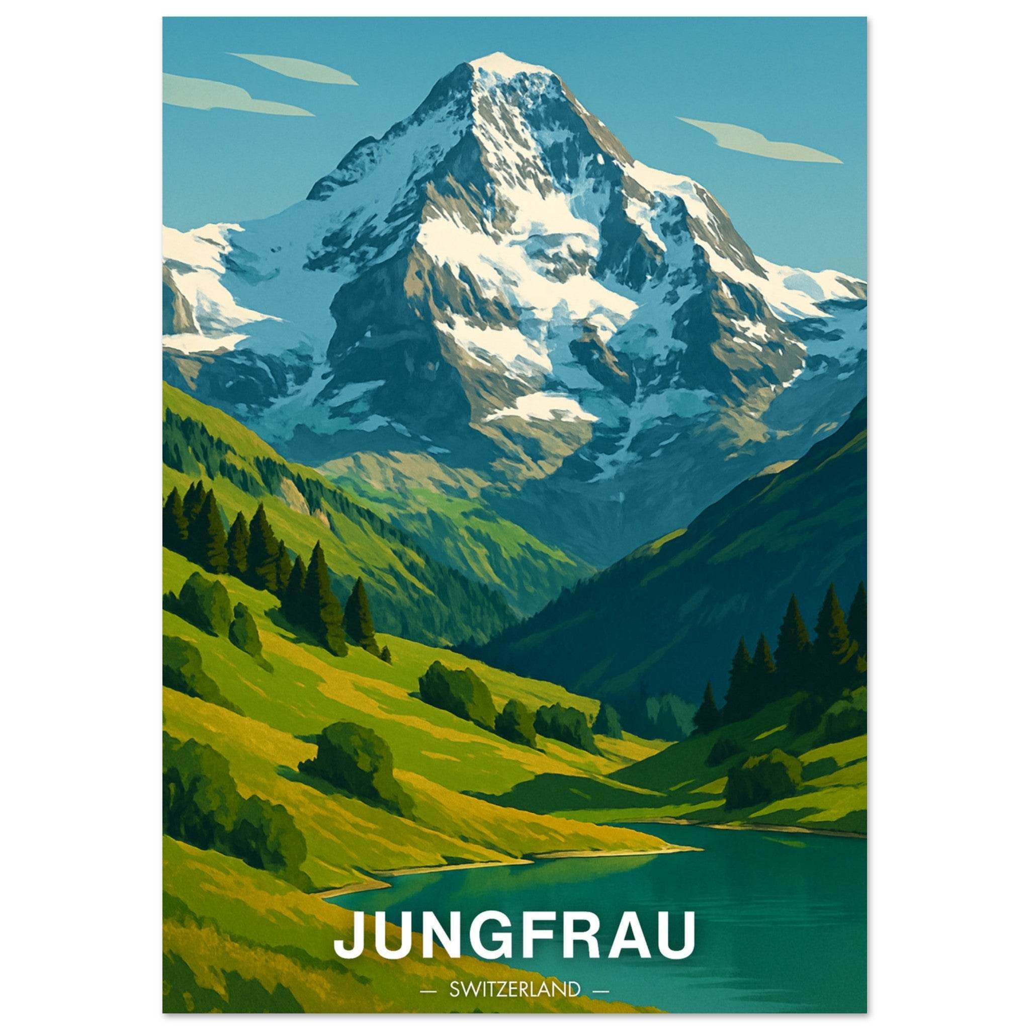 Jungfrau Poster - Geoprints