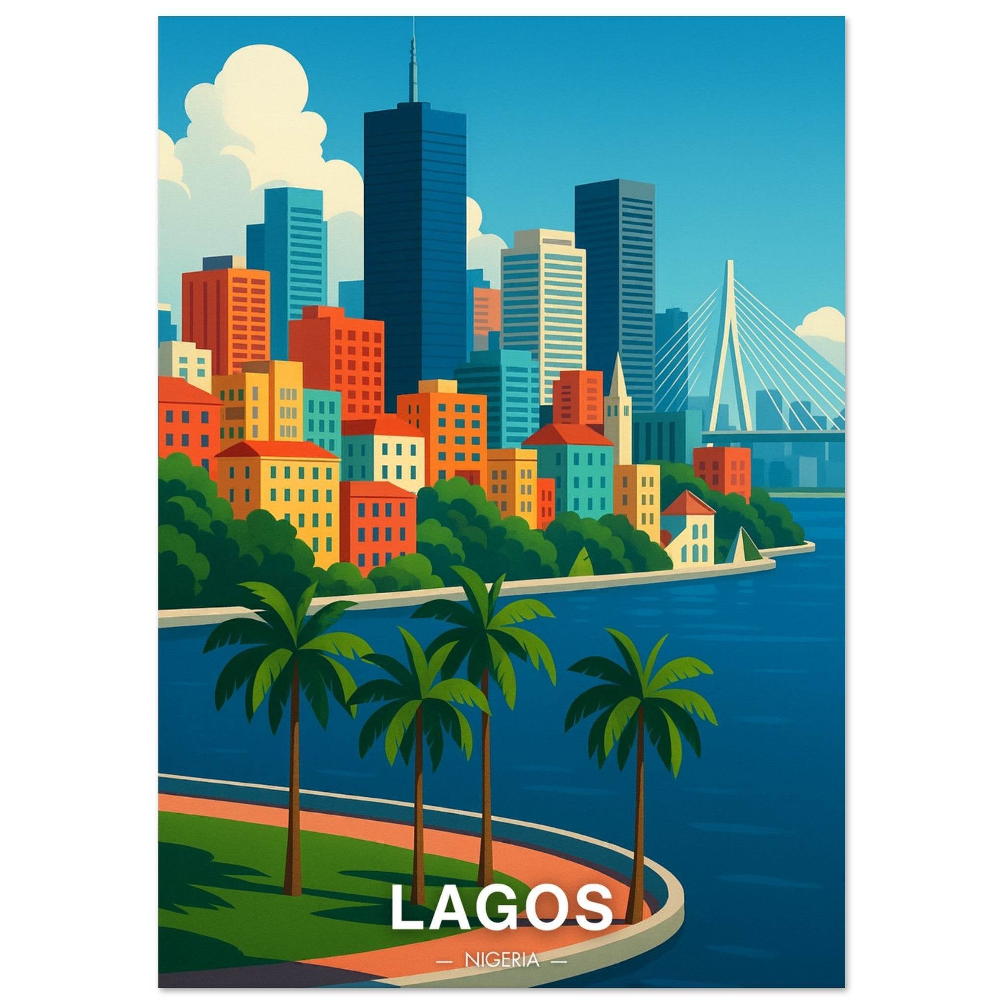 Lagos Poster - Geoprints