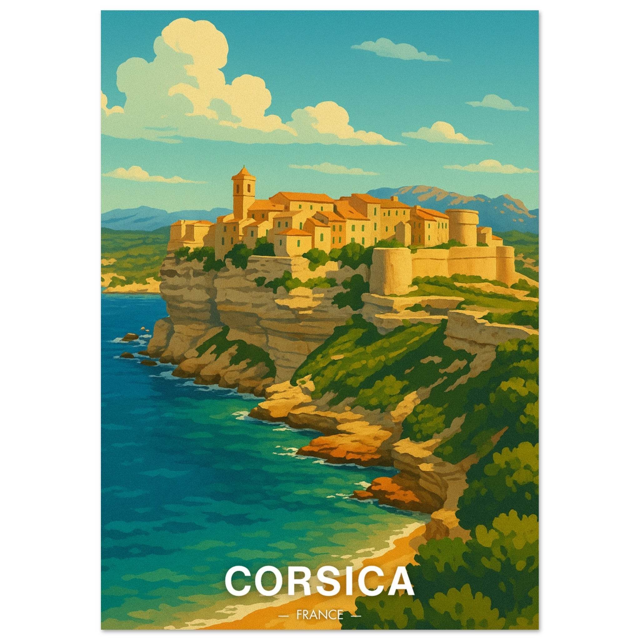 Corsica Poster - Geoprints