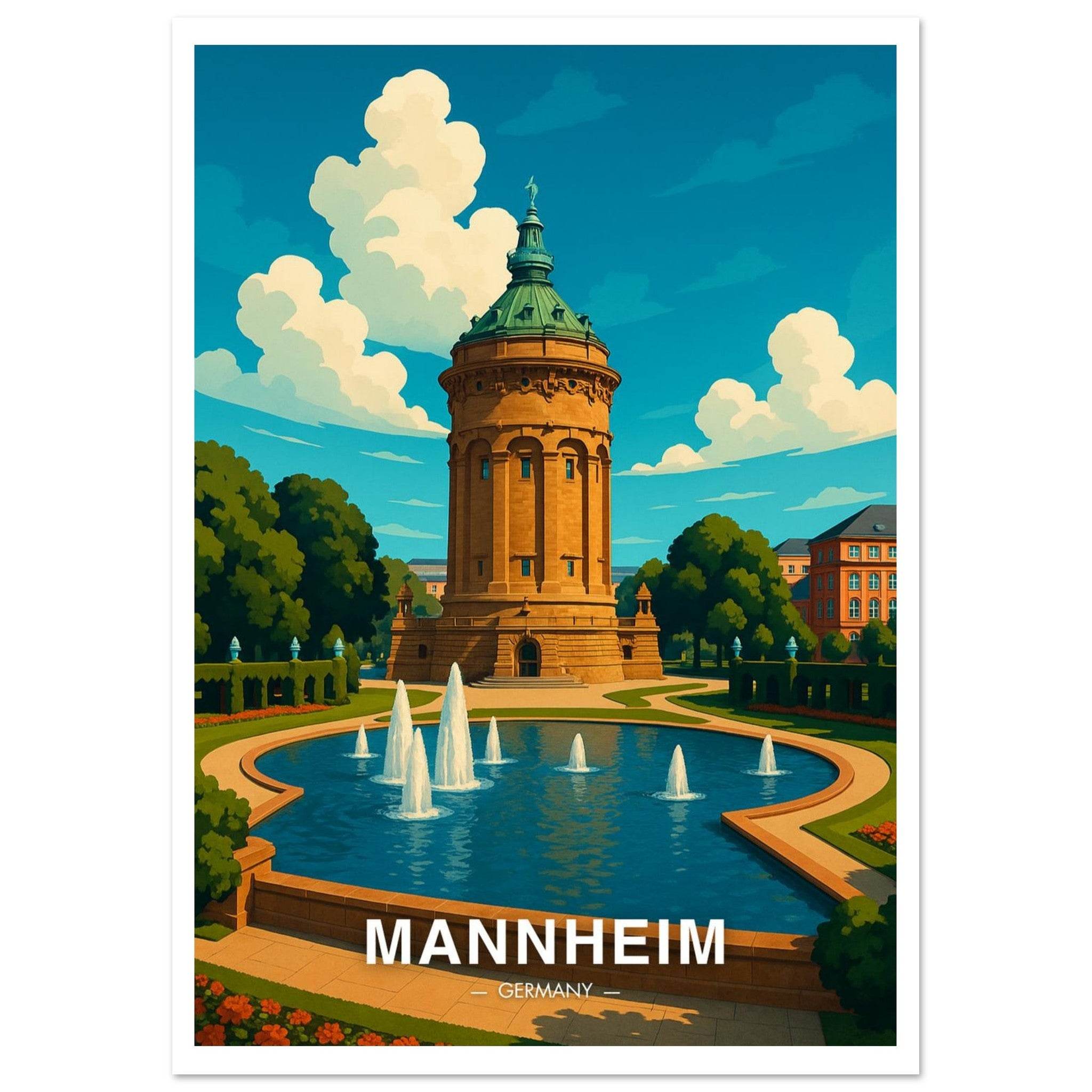 Mannheim Poster - Geoprints