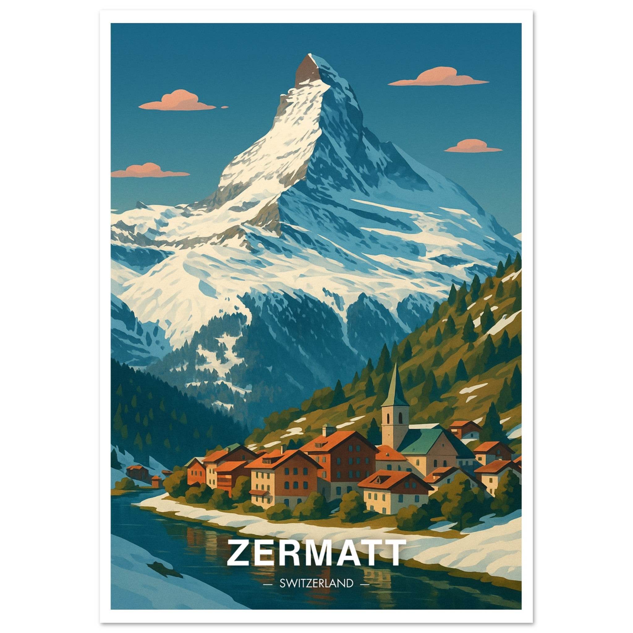 Zermatt Poster - Geoprints