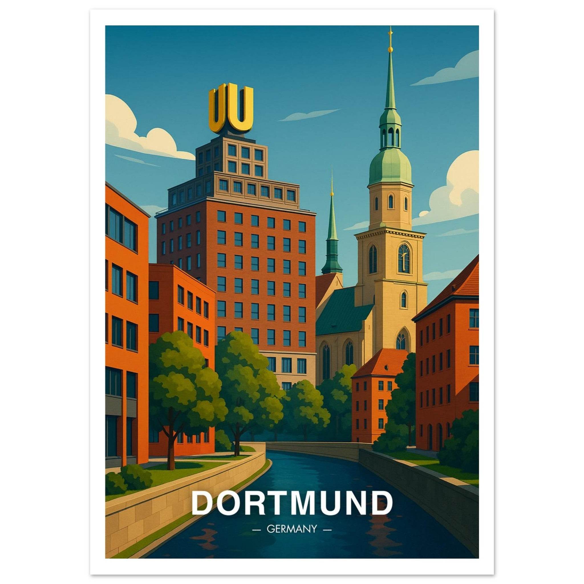 Dortmund Poster - Geoprints