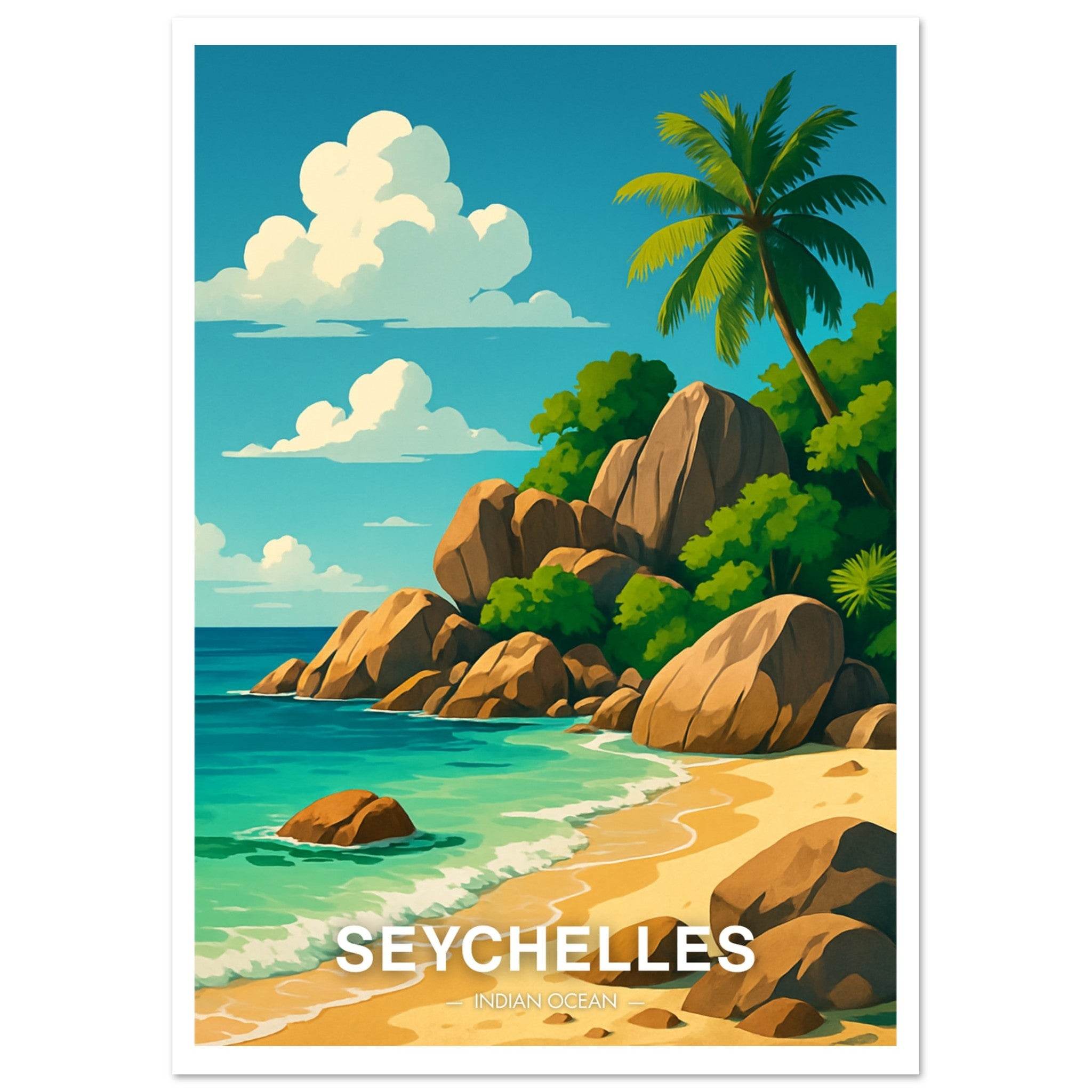Seychelles Poster - Geoprints