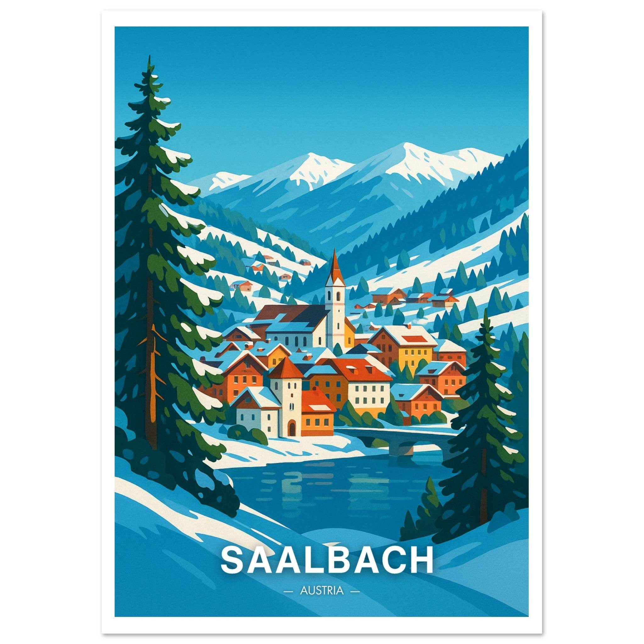Saalbach Poster - Geoprints