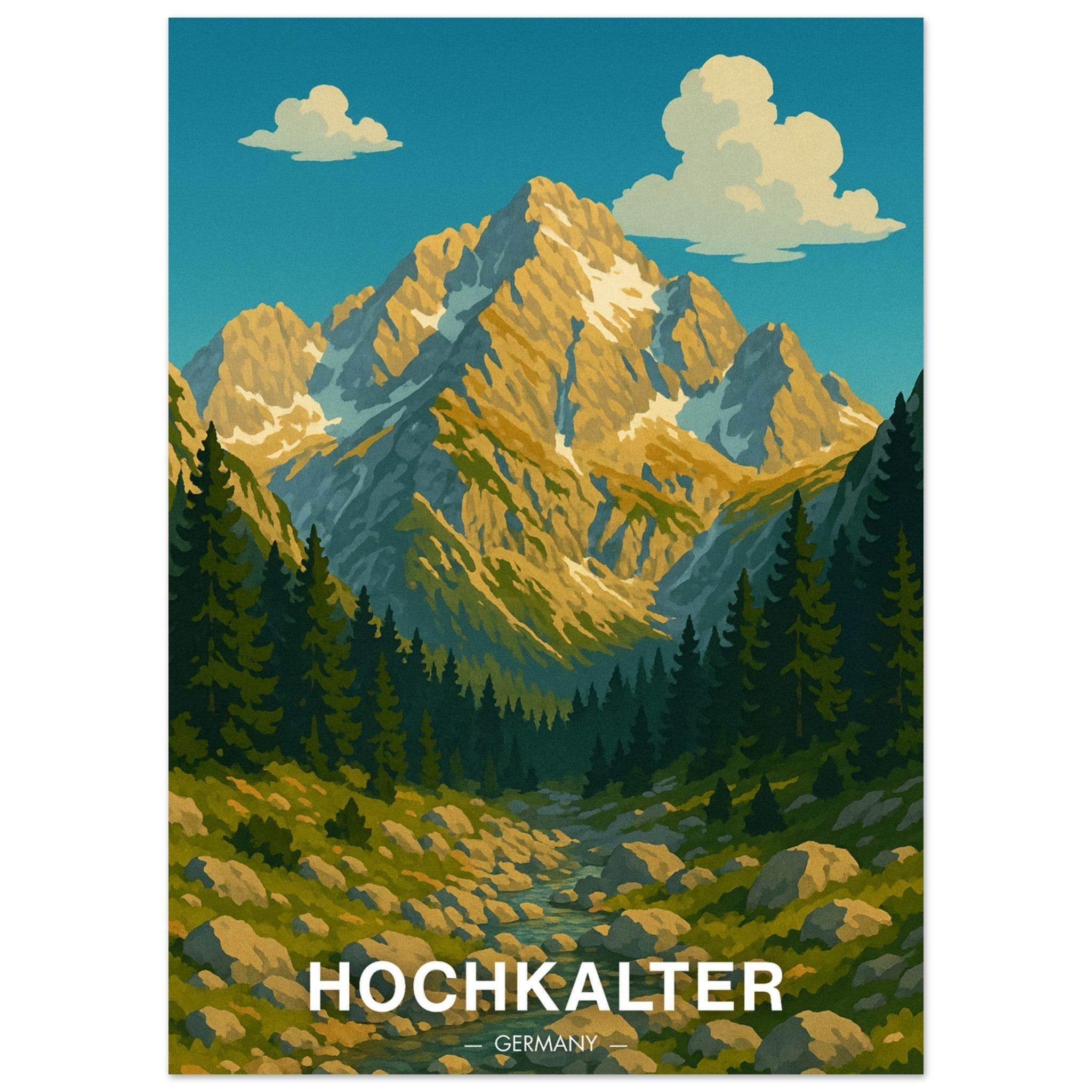 Hochkalter Poster - Geoprints