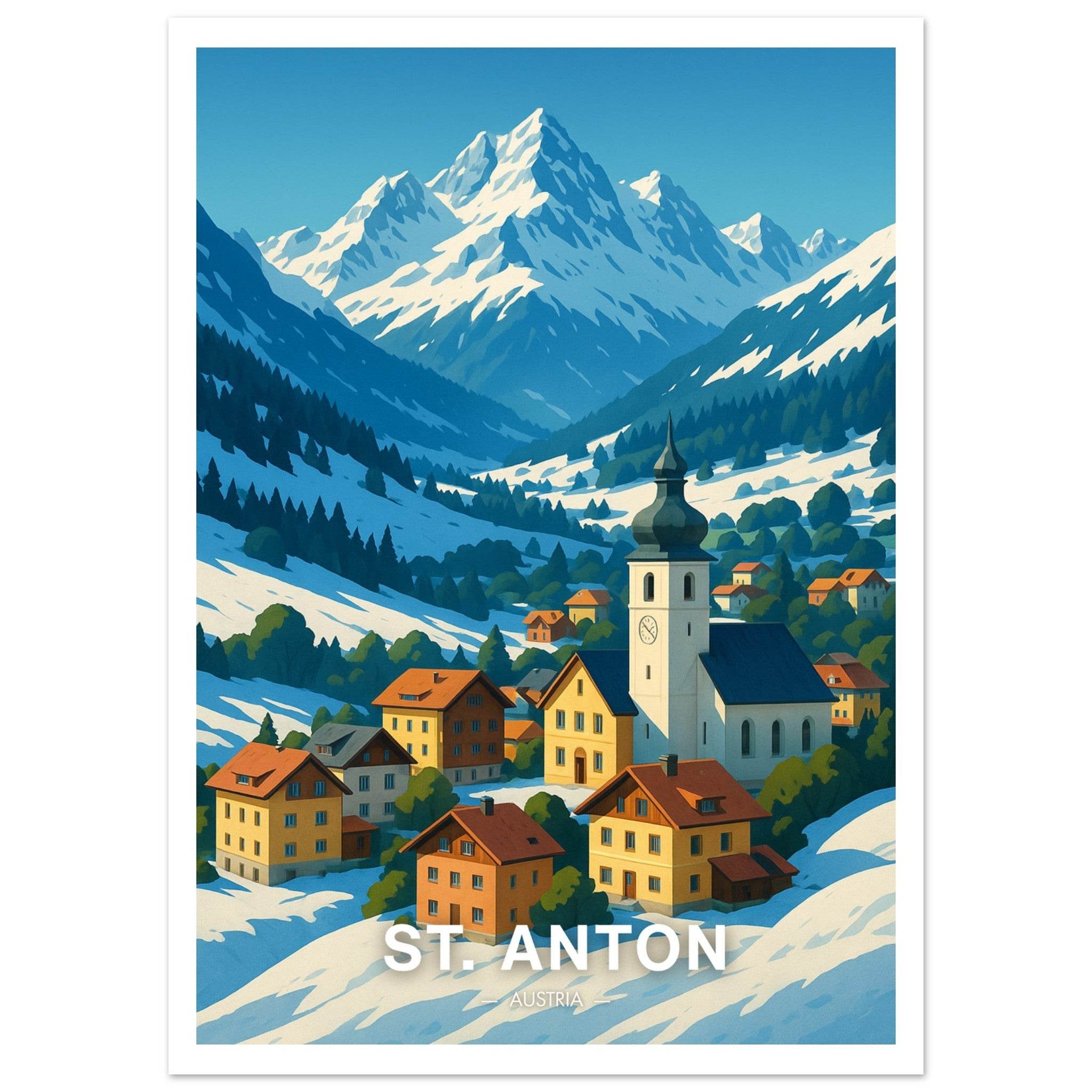 St. Anton Poster - Geoprints