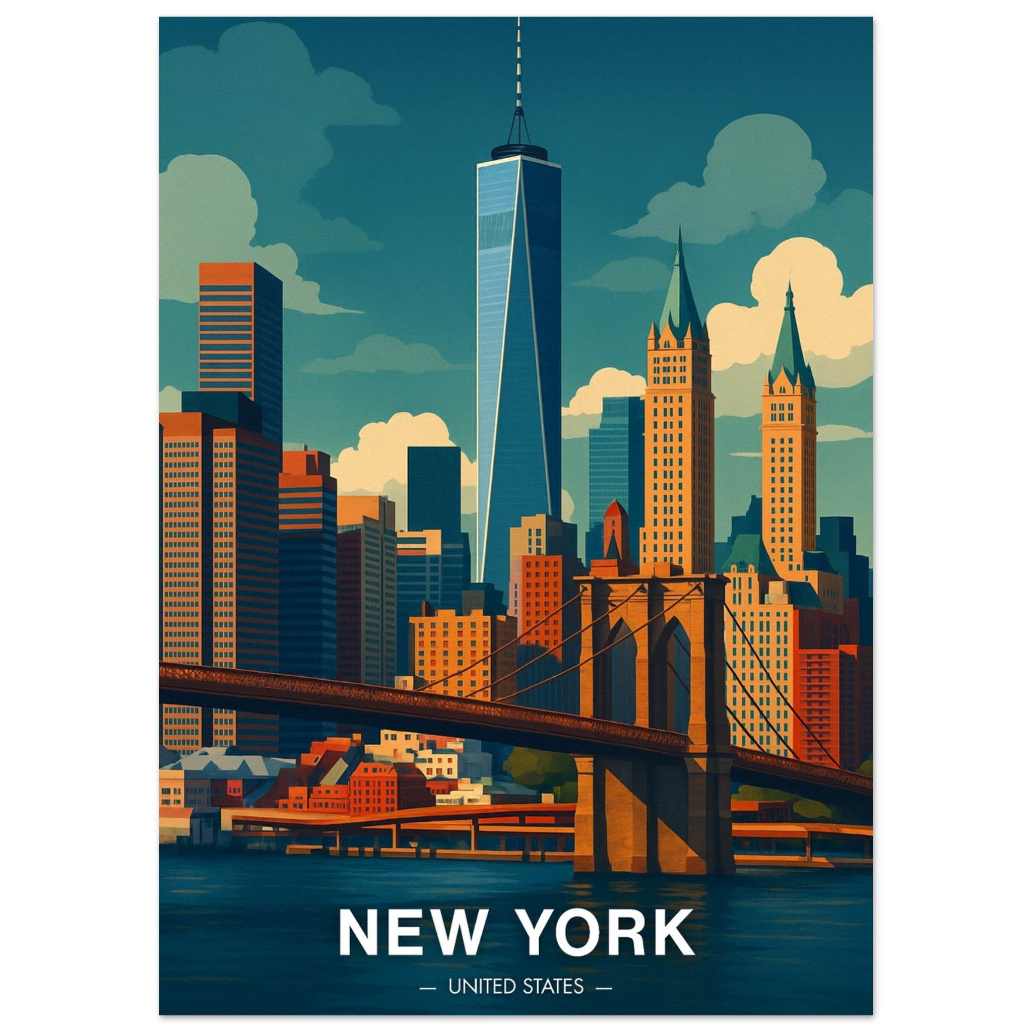 New York Poster - Geoprints