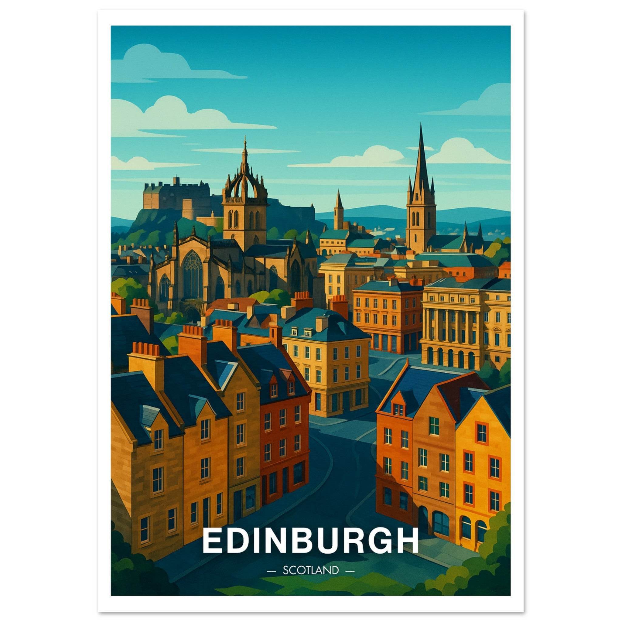 Edinburgh Poster - Geoprints