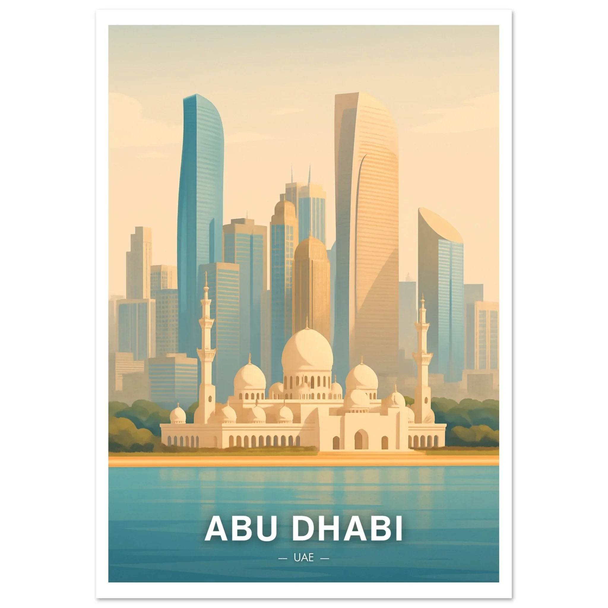 Abu Dhabi Poster - Geoprints