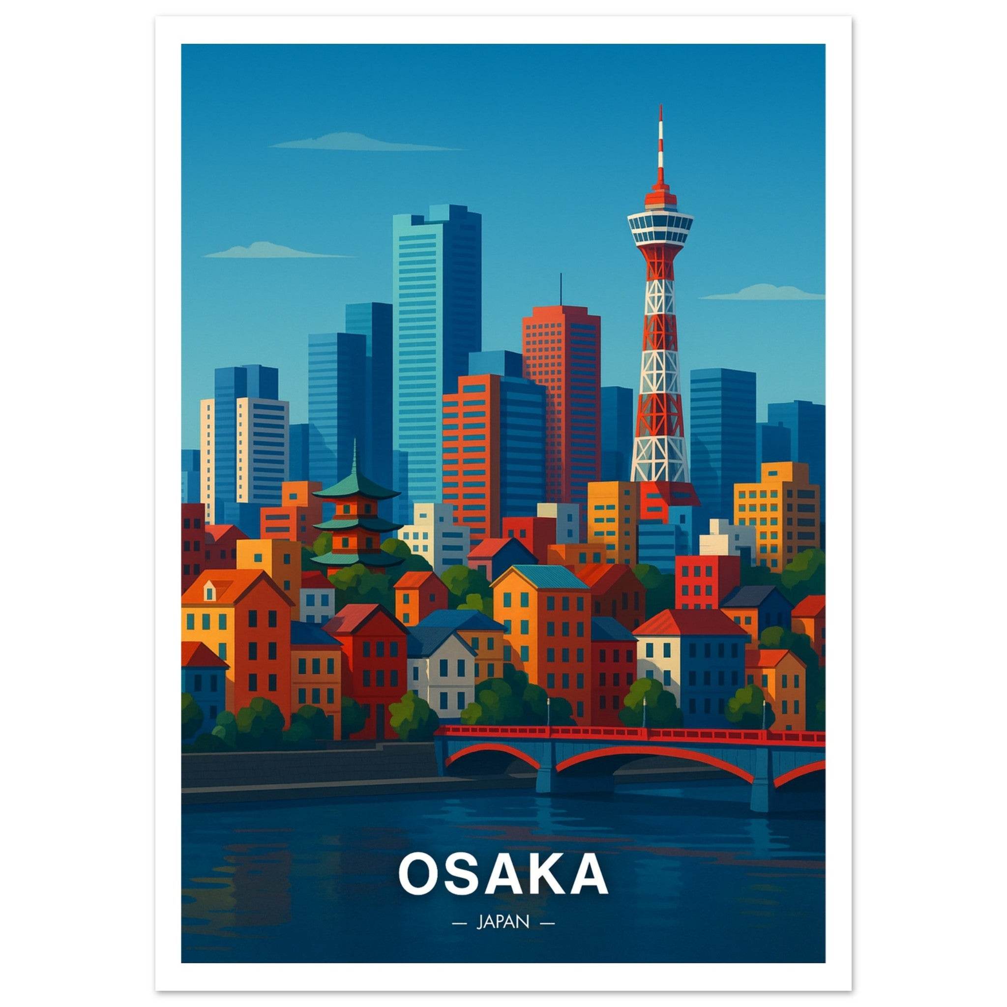 Osaka Poster - Geoprints