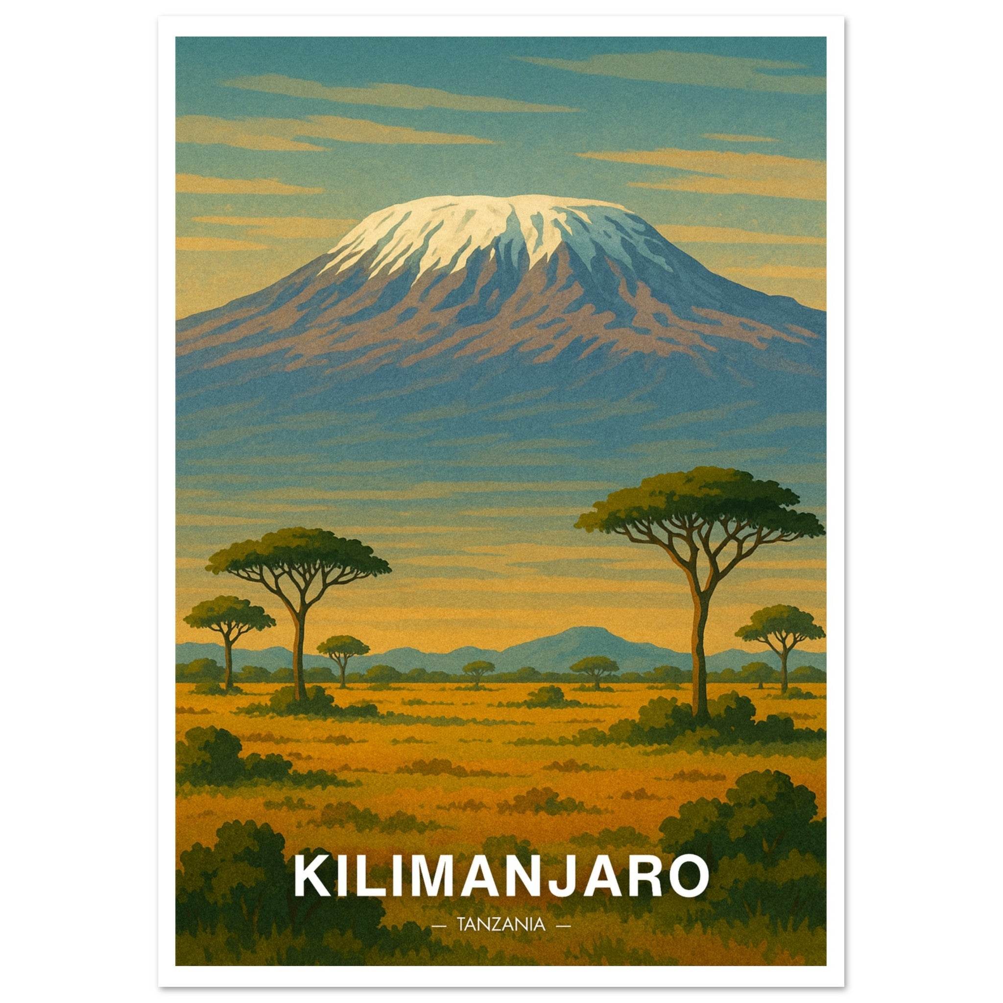 Kilimandscharo Poster - Geoprints